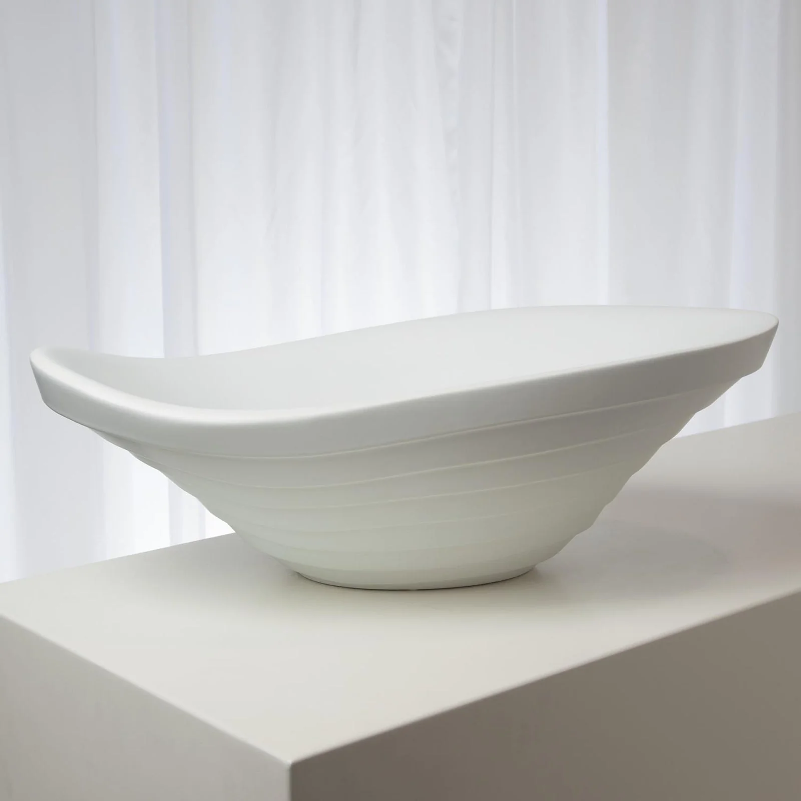 Global Views Terrace Bowl-Matte White - Image 3