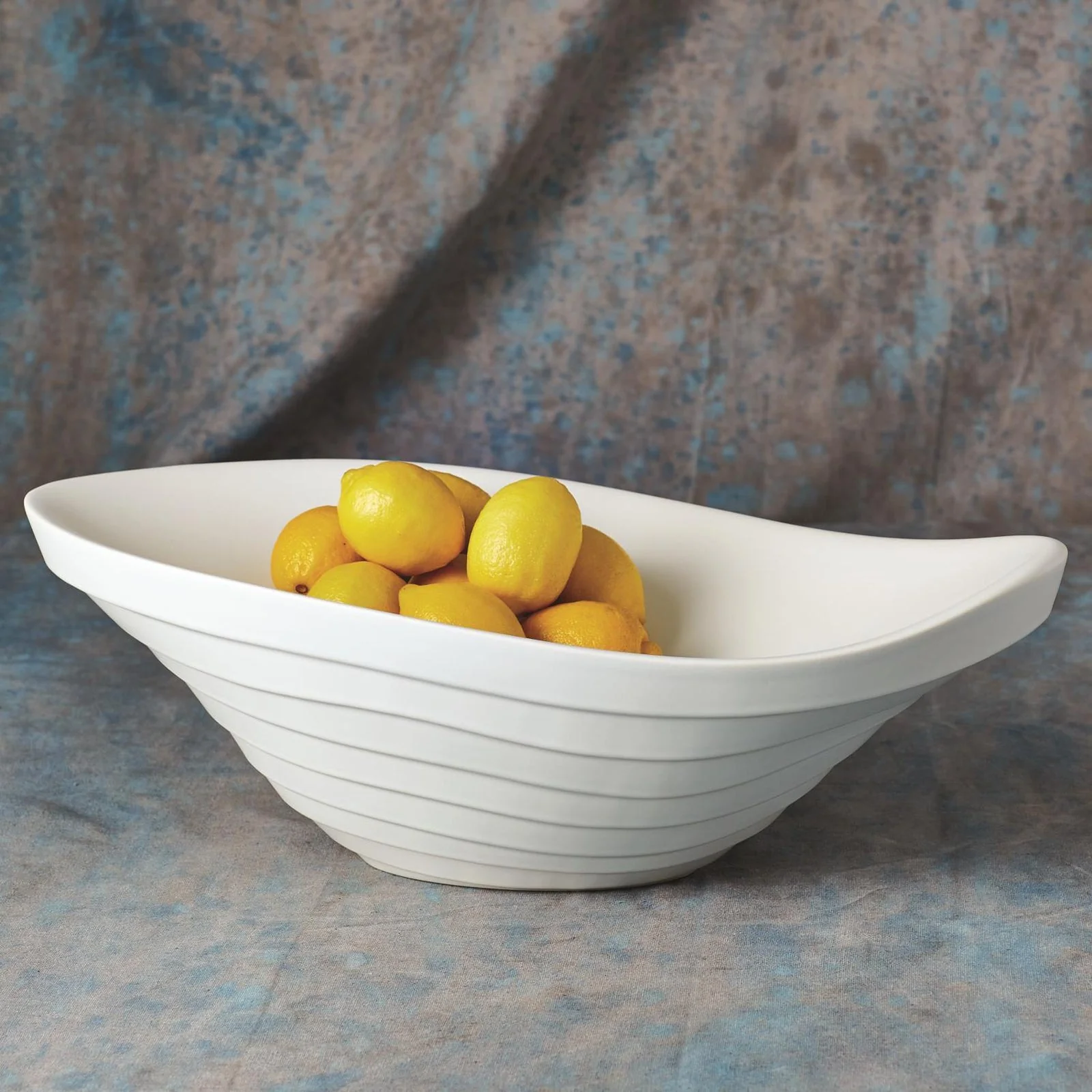 Global Views Terrace Bowl-Matte White - Image 4