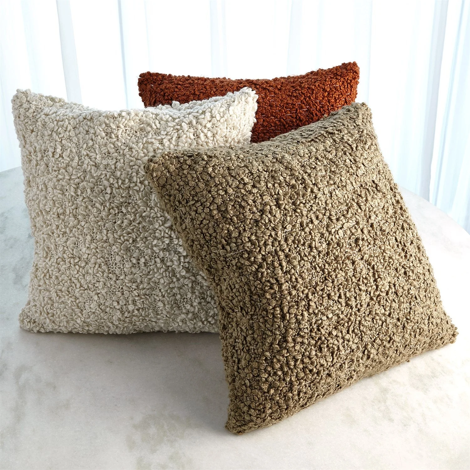 Global Views Textured Boucle Pillow - Natural - Image 7