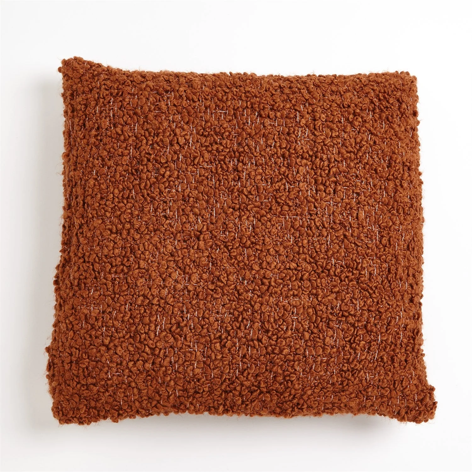Global Views Textured Boucle Pillow - Rust - Image 2