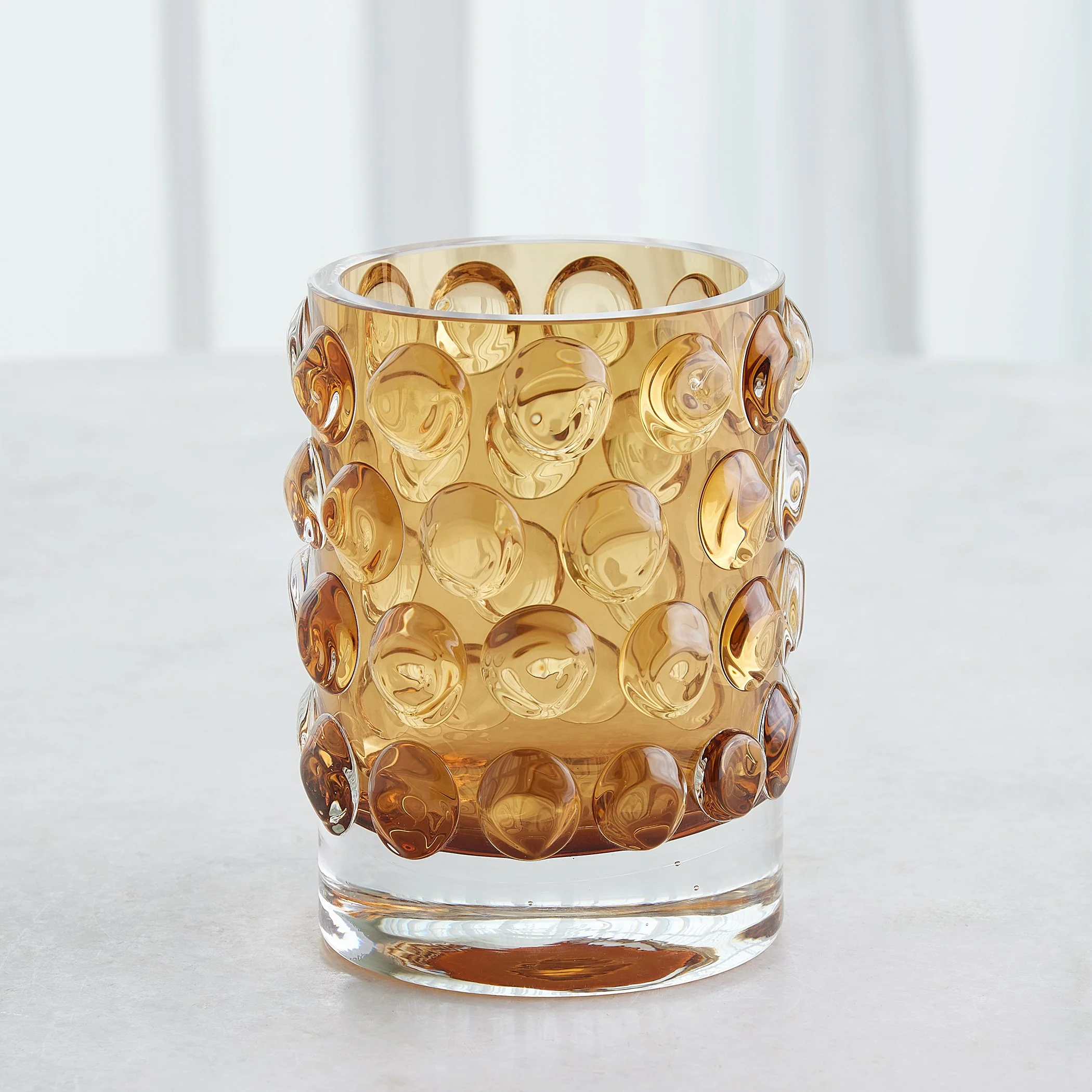 Global Views Thousand Eye Vase-Amber-Lg - Image 3