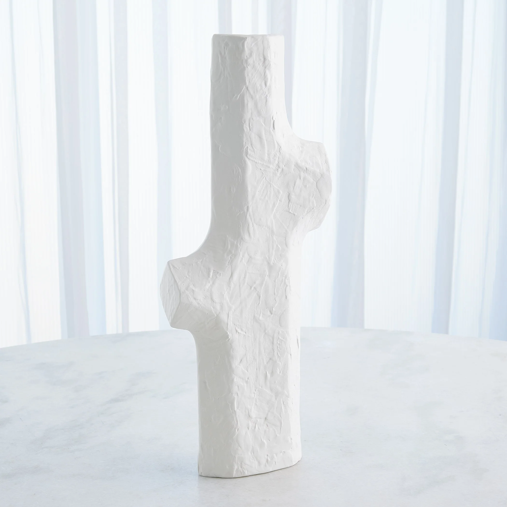 Global Views Tiered Trunk Vase Matte White - Image 10