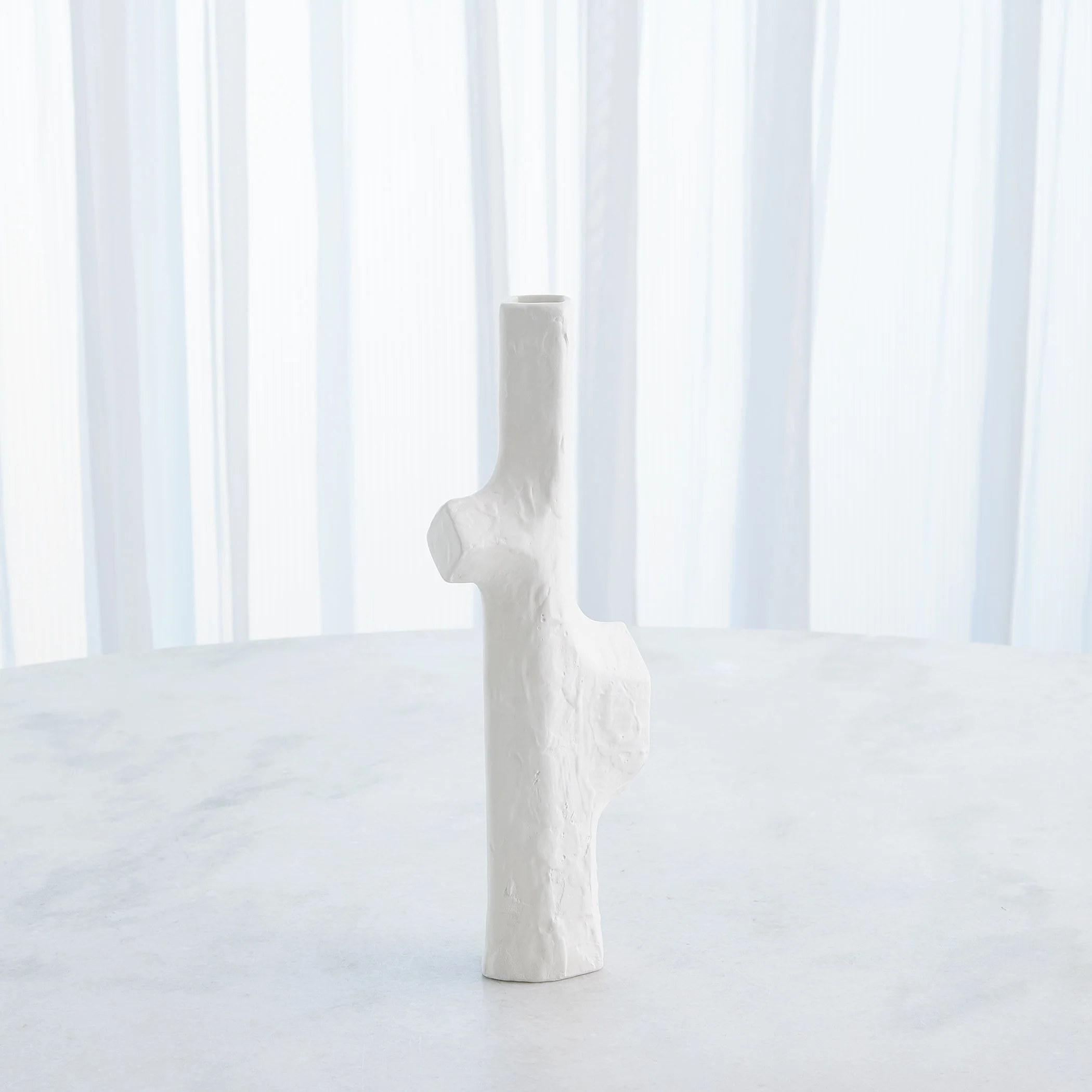 Global Views Tiered Trunk Vase Matte White - Image 3
