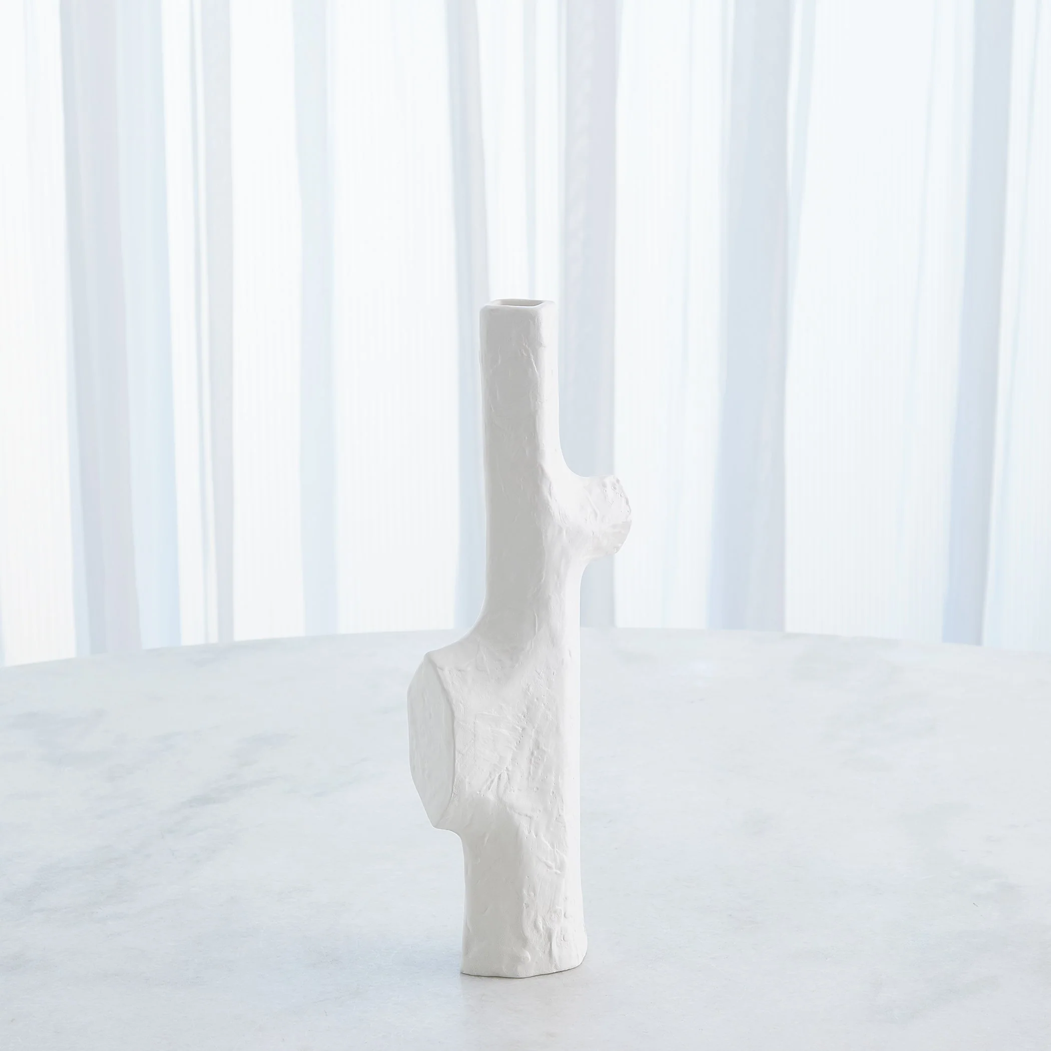 Global Views Tiered Trunk Vase Matte White - Image 4