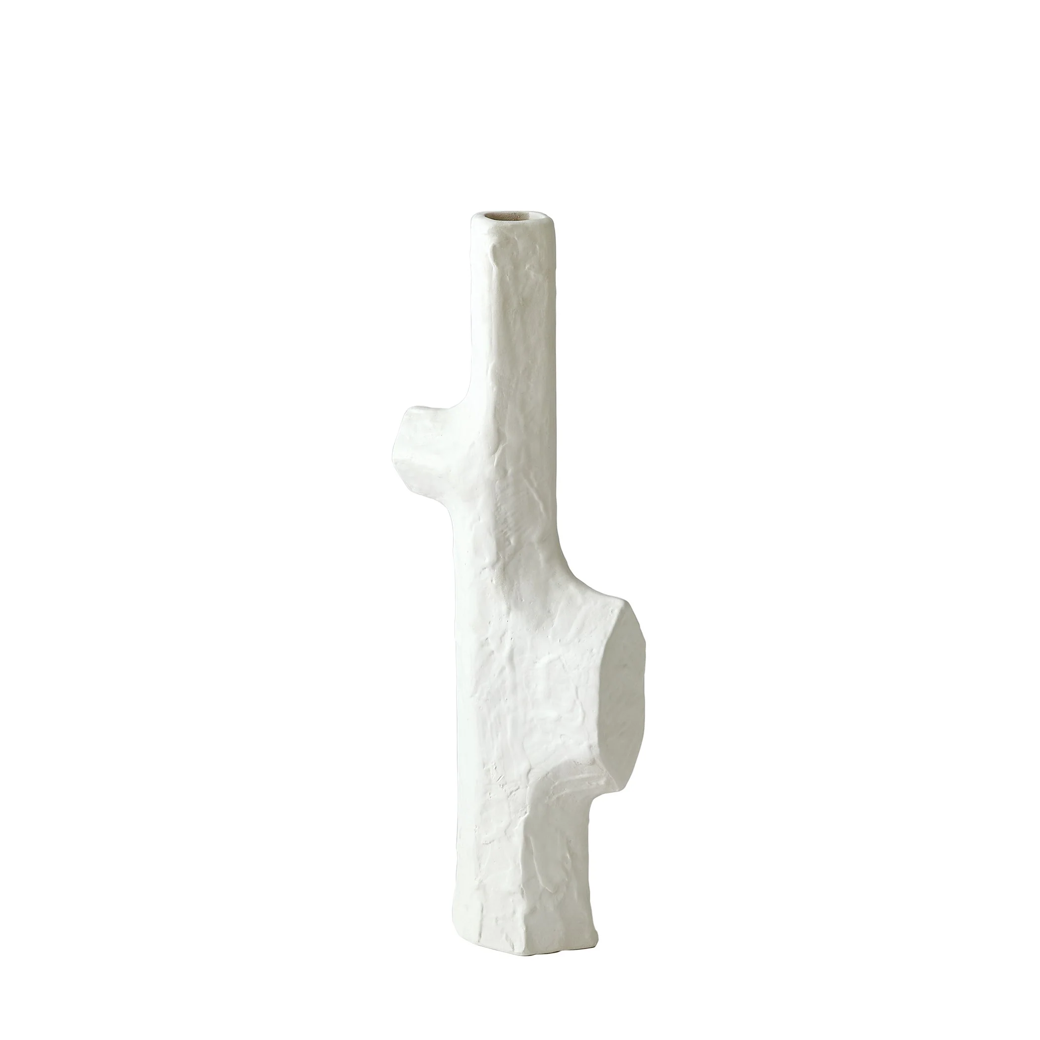 Global Views Tiered Trunk Vase Matte White - Image 7