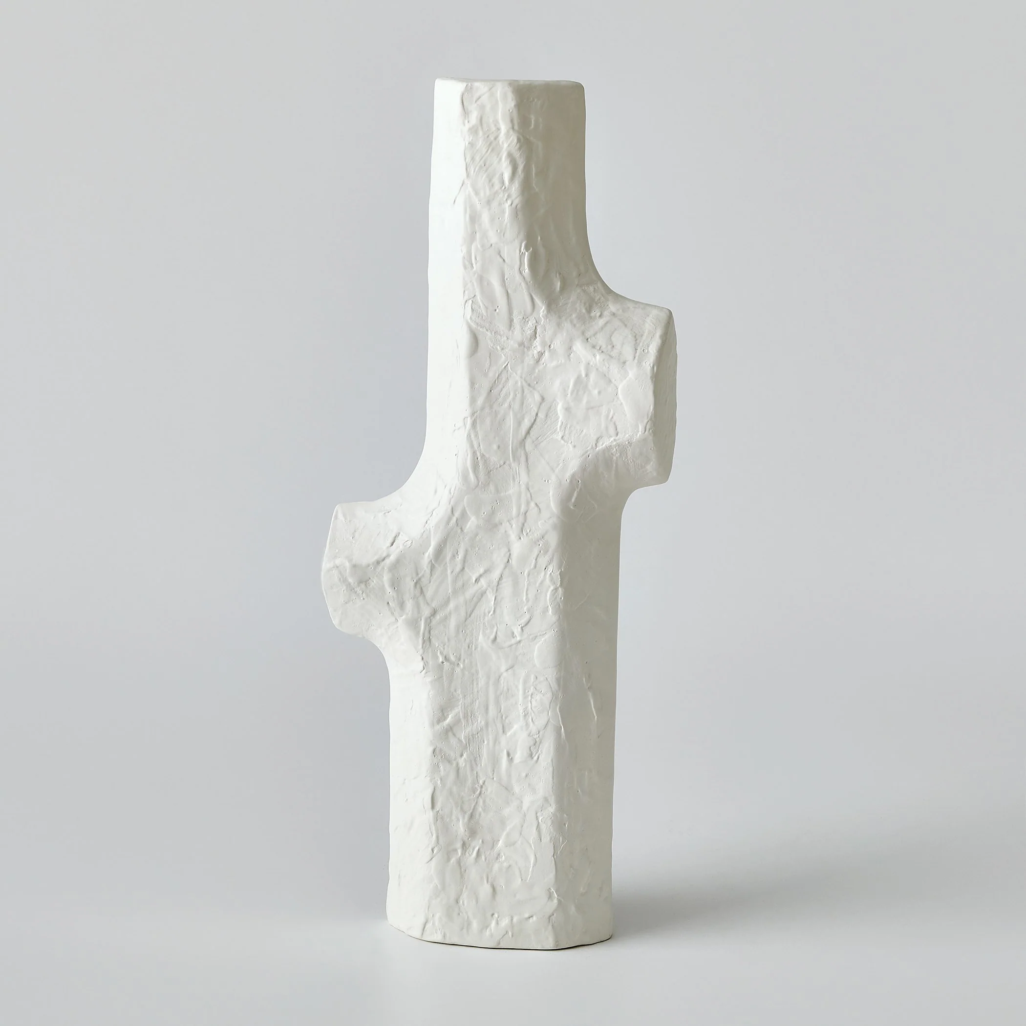Global Views Tiered Trunk Vase Matte White - Image 8