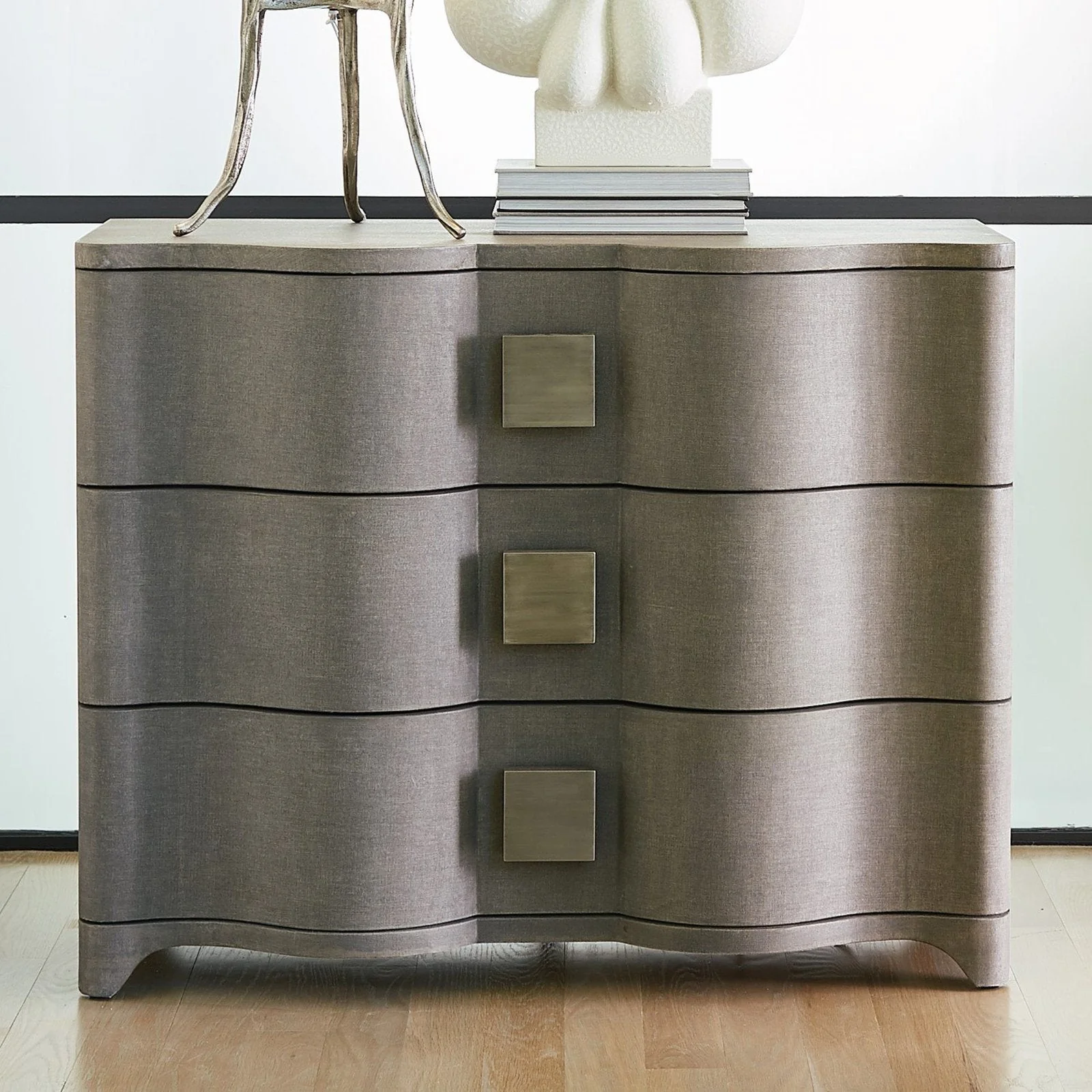Global Views Toile Linen Chest - Image 8