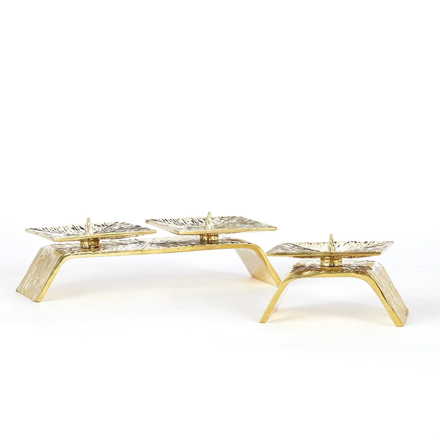 Global Views Torch Candleholder - Brass
