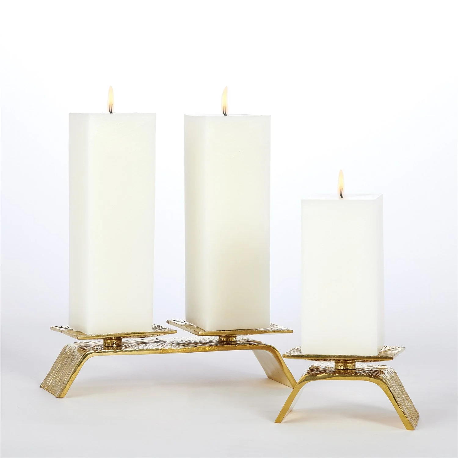 Global Views Torch Candleholder - Brass - Image 2