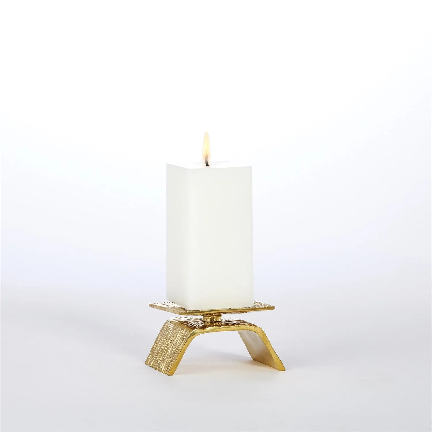 Global Views Torch Candleholder - Brass - Image 5