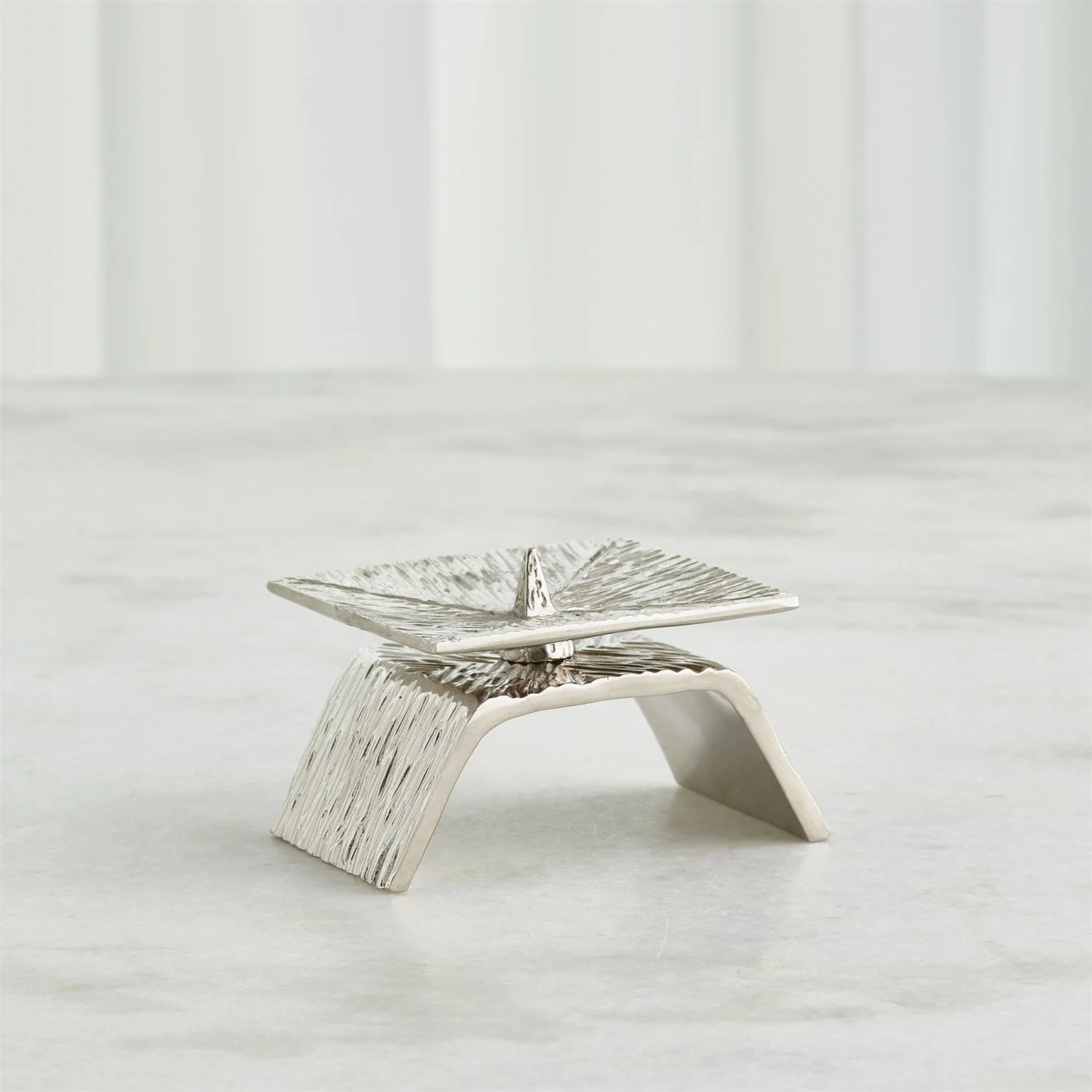 Global Views Nickel Torch Candleholder Clearance - Image 3
