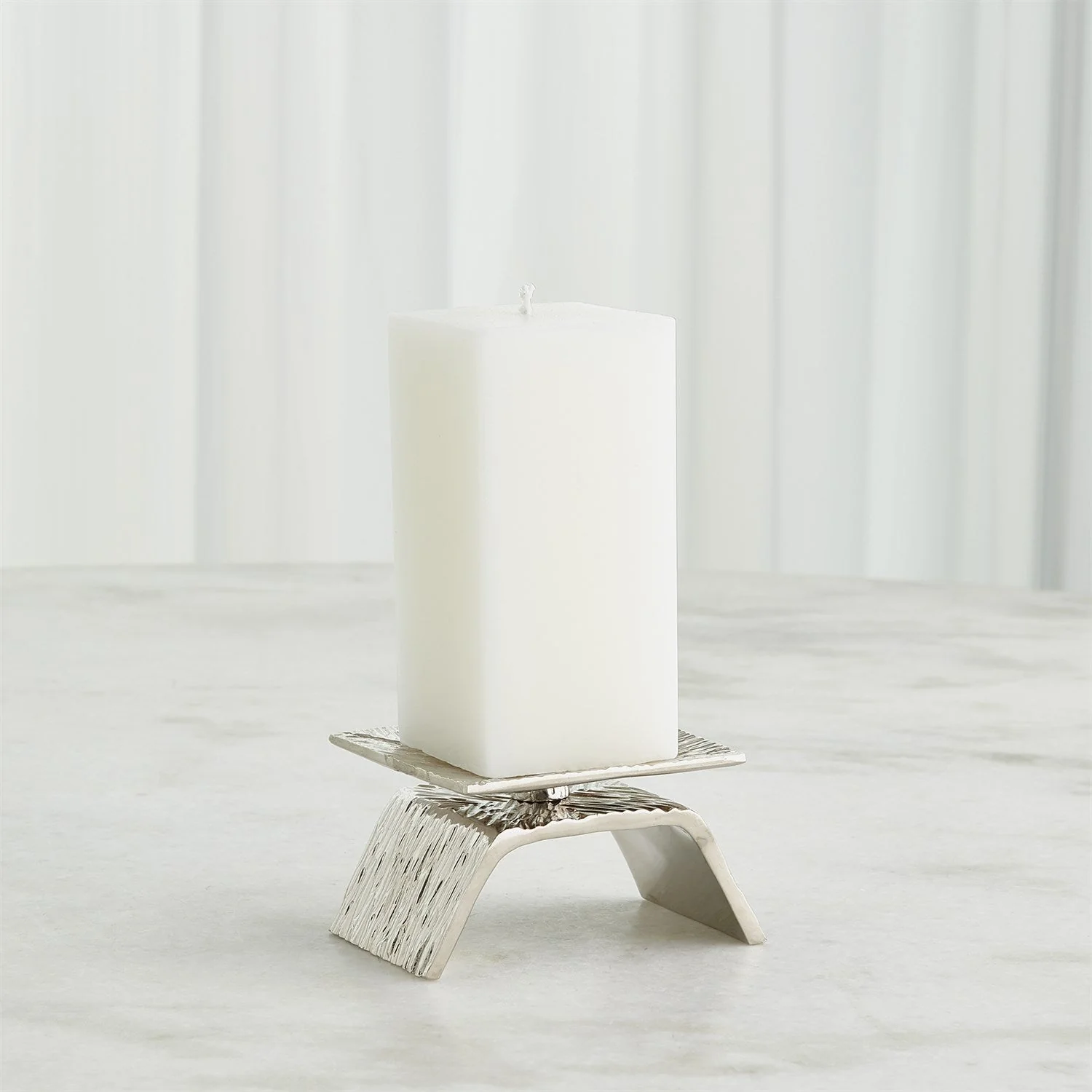 Global Views Nickel Torch Candleholder Clearance - Image 6