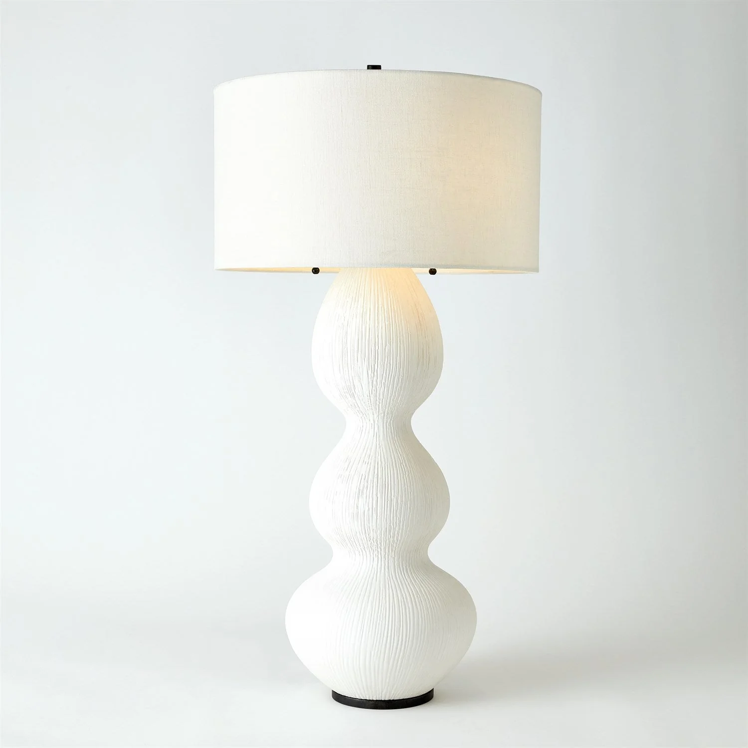 Global Views Torch Table Lamp - Matte White - Image 2