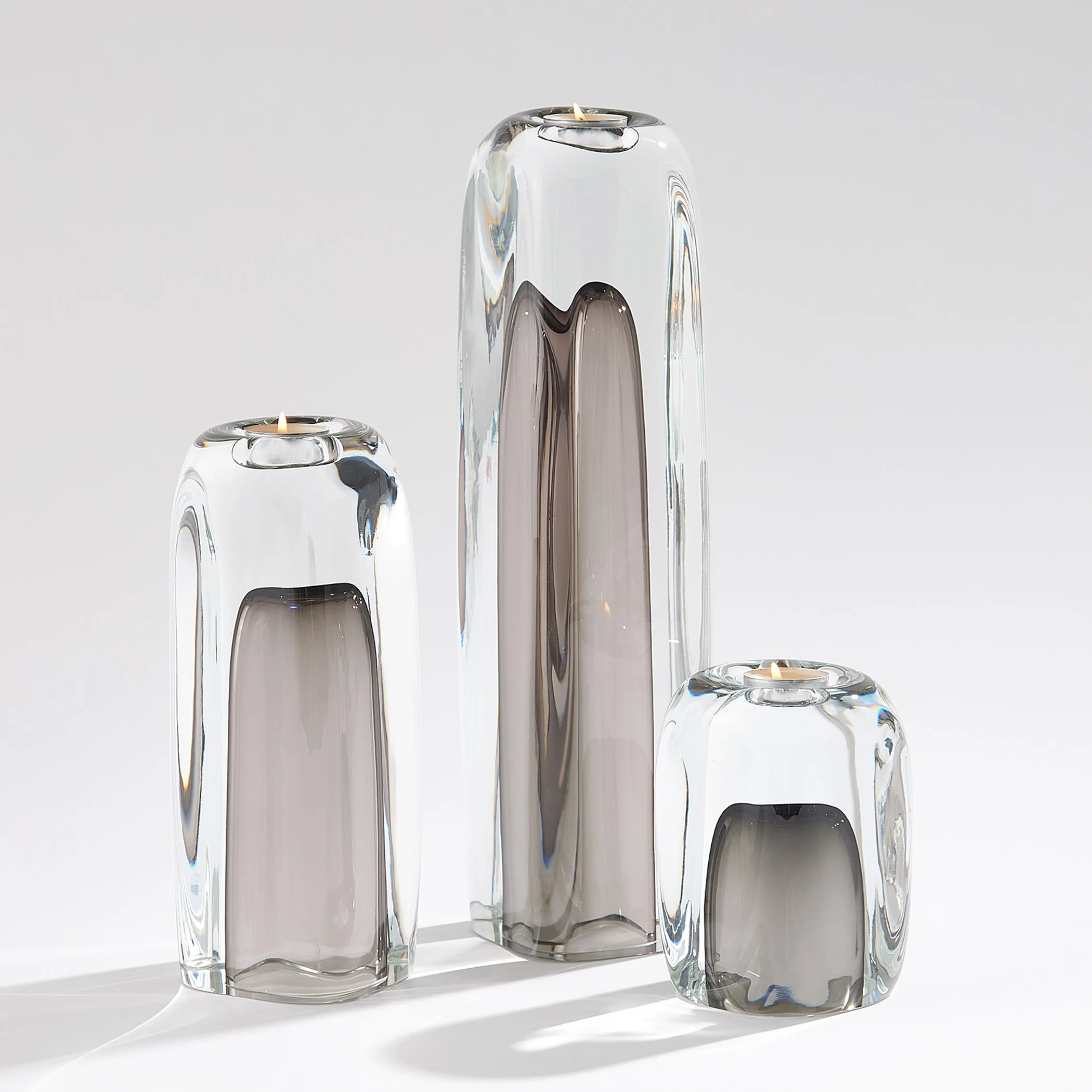Global Views Tower Tea Light Holder/Vase Grey - Image 4