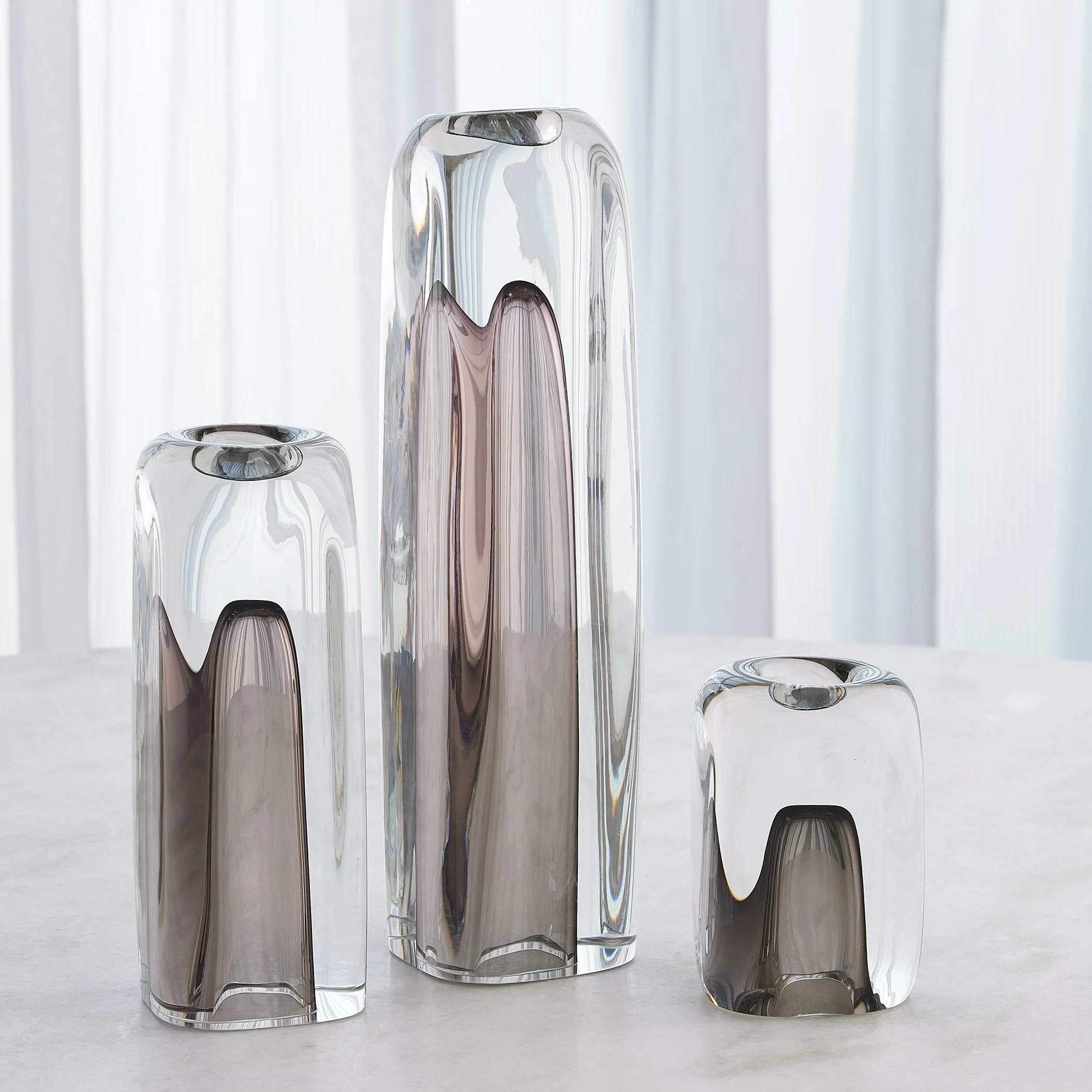 Global Views Tower Tea Light Holder/Vase Grey - Image 6
