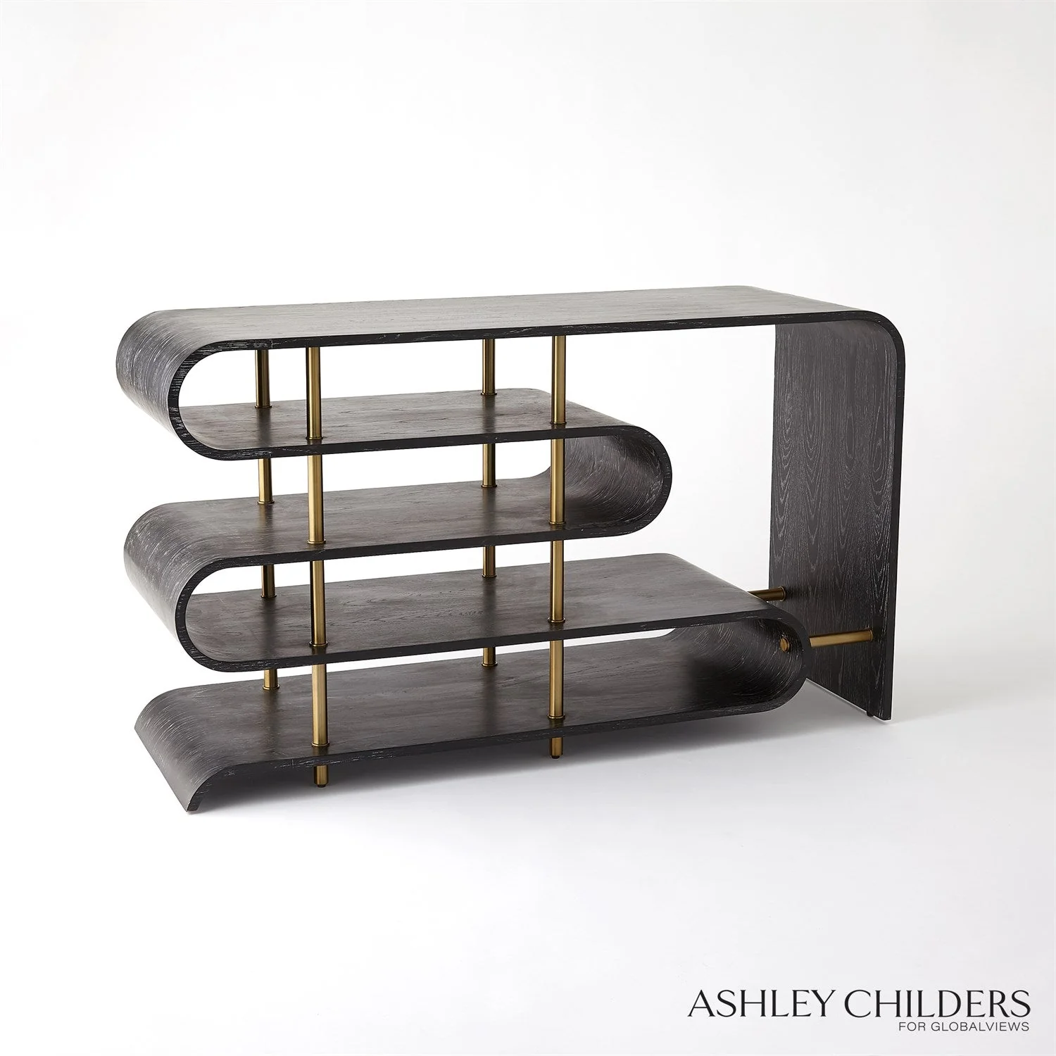 Global Views Traverse Console Table - Ebony Cerused by Ashley Childers - Image 2
