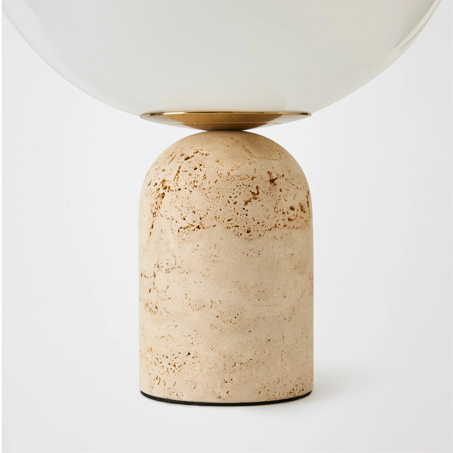 Global Views Travertine Orb Table Lamp - Image 2