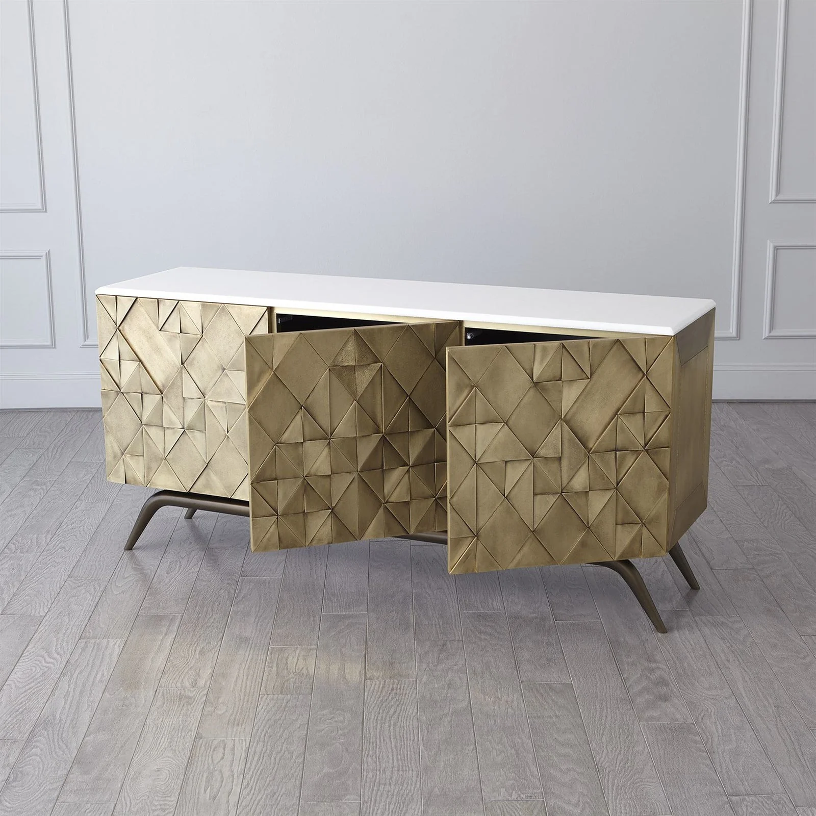 Global Views Triangle Cabinet - Image 4