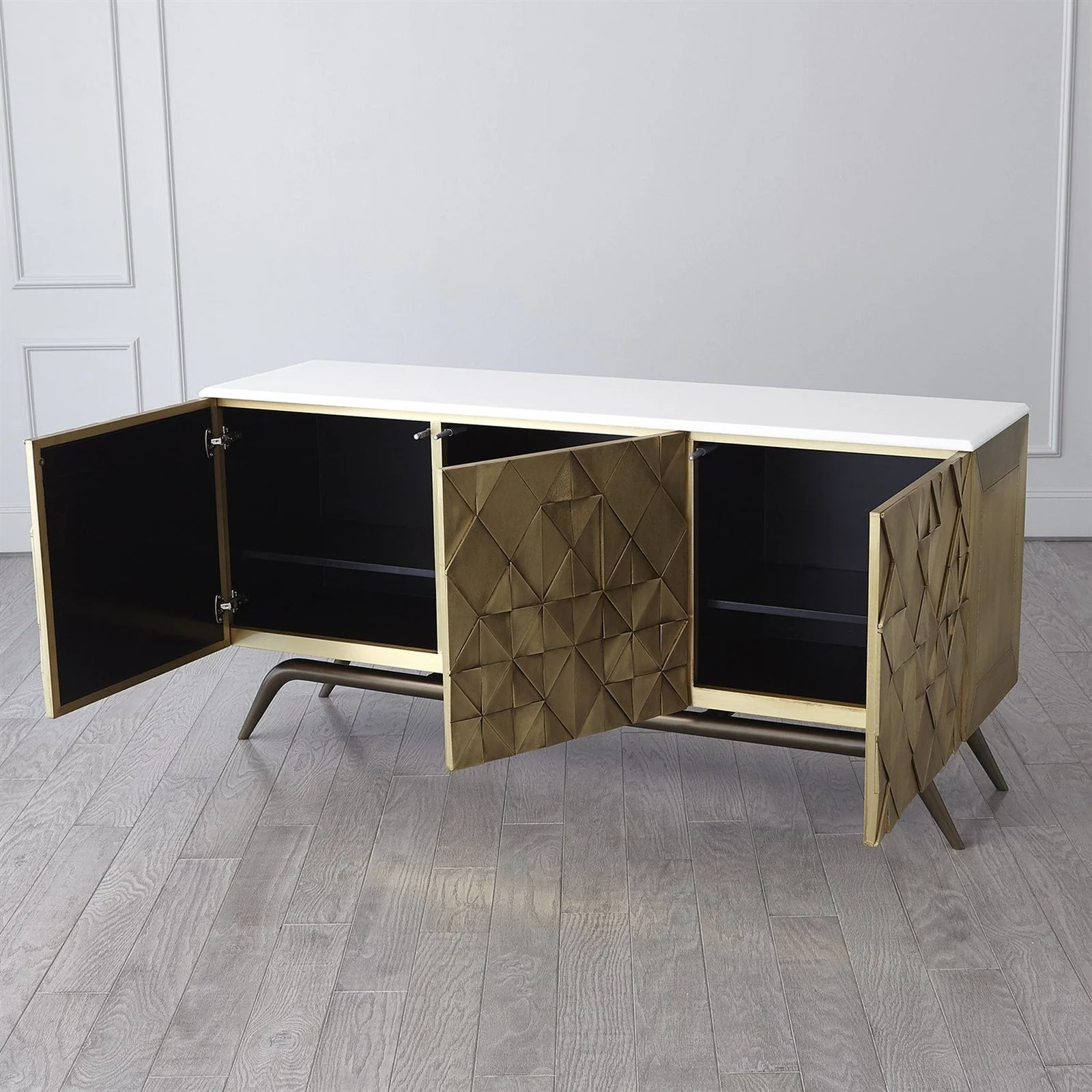 Global Views Triangle Cabinet - Image 5