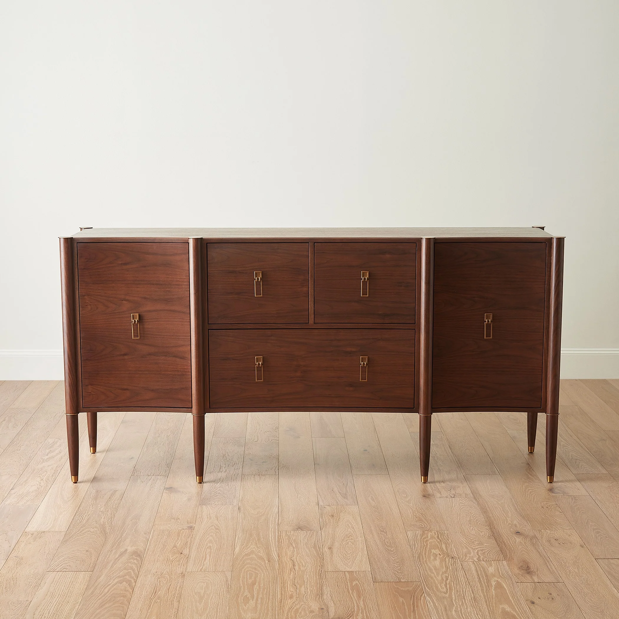 Global Views Triple Curve Cabinet Walnut - Image 10