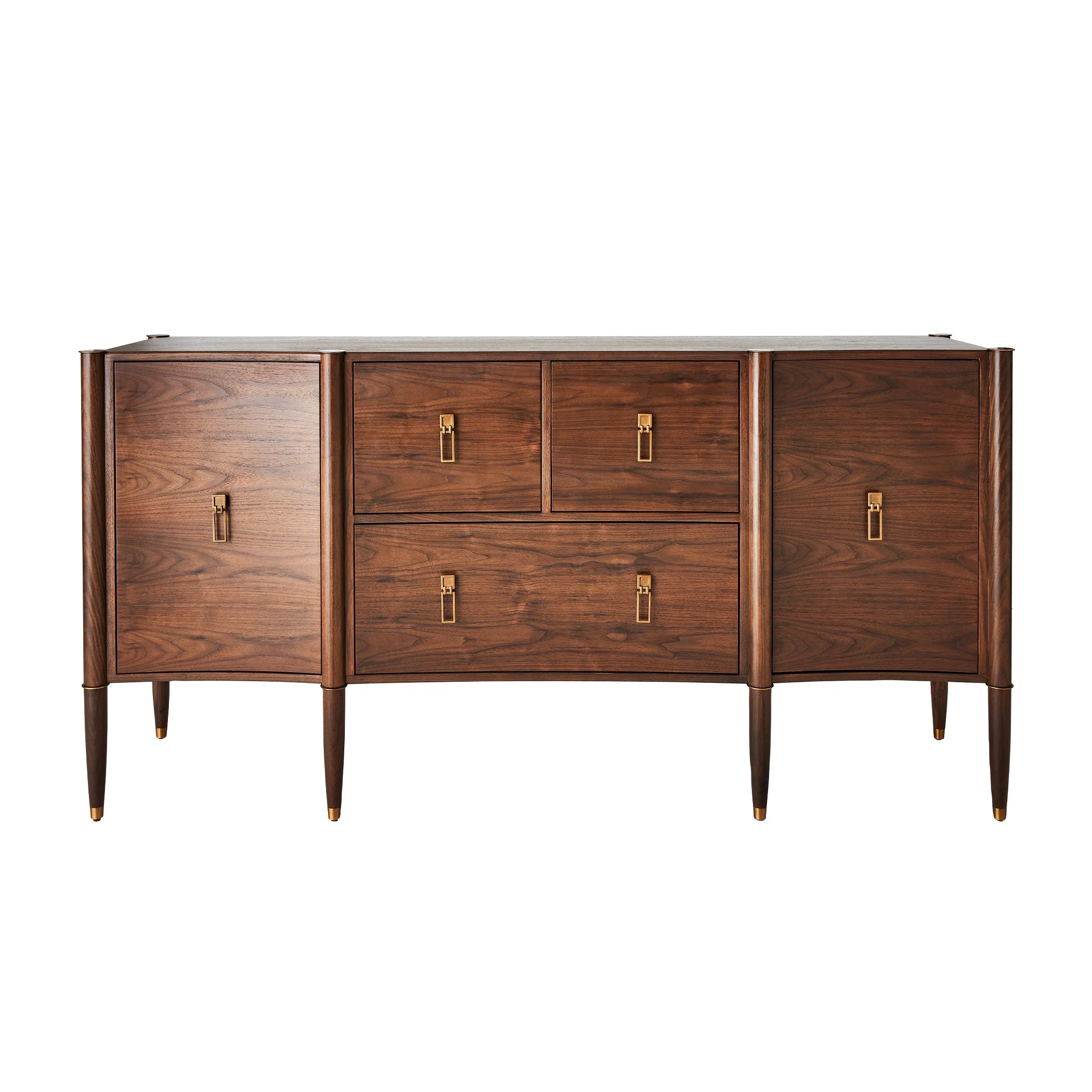 Global Views Triple Curve Cabinet Walnut - Image 18