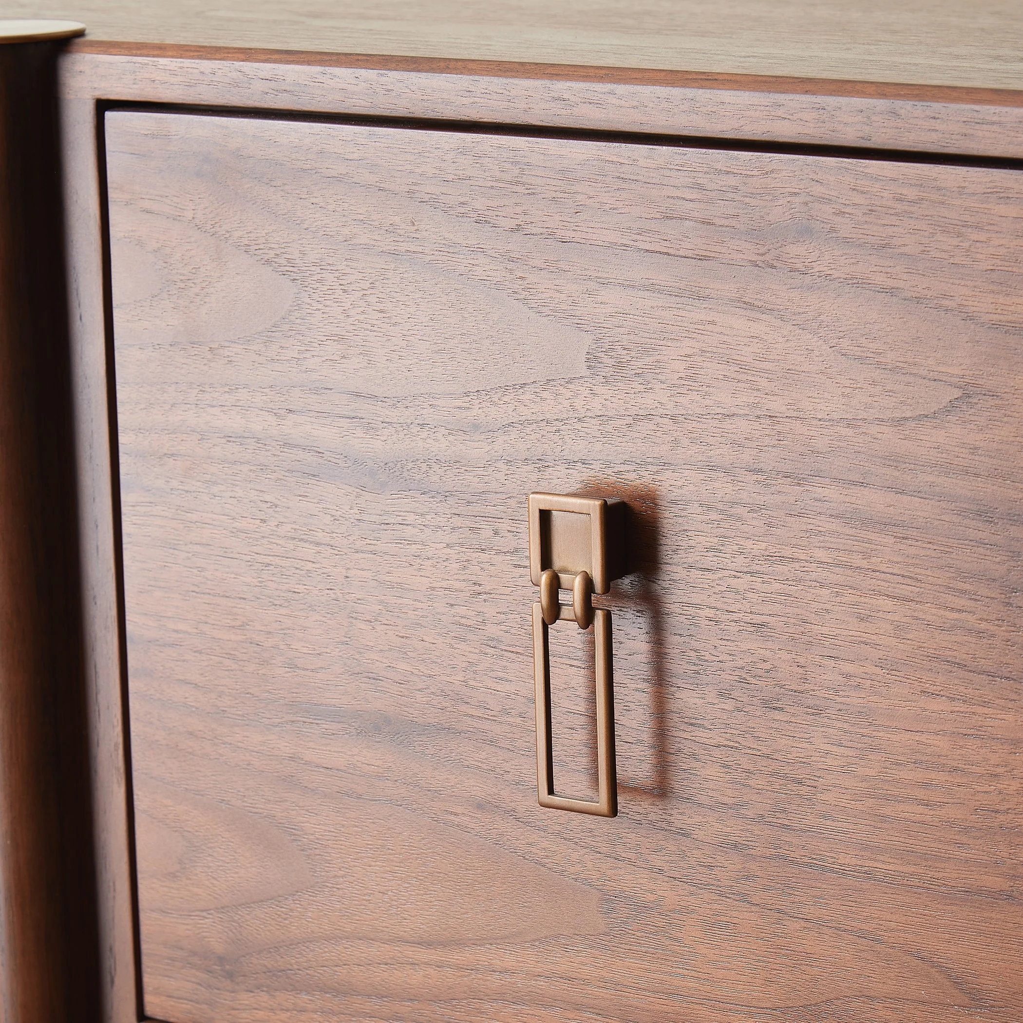 Global Views Triple Curve Cabinet Walnut - Image 9