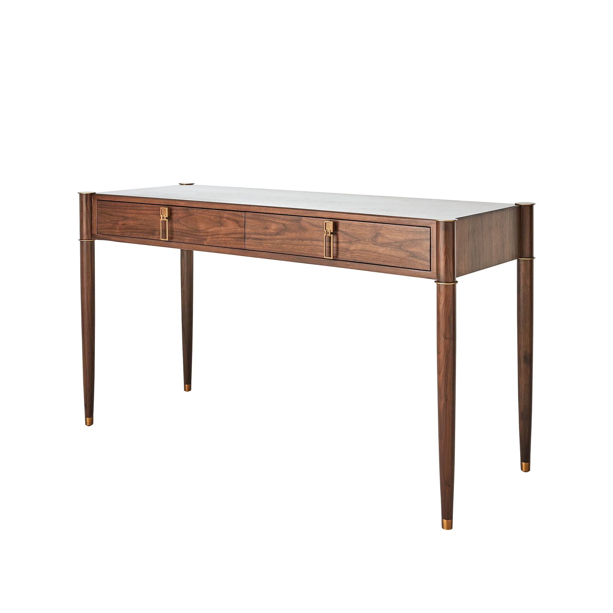 Global Views Triple Curve Desk Walnut - Image 12
