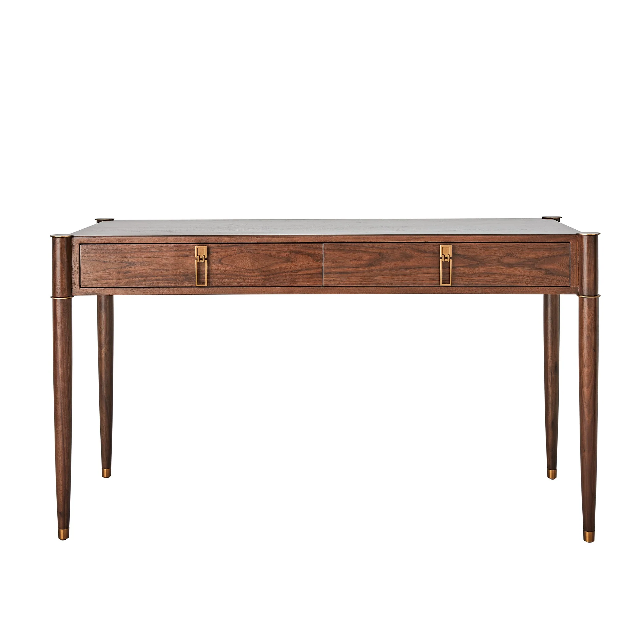 Global Views Triple Curve Desk Walnut - Image 13