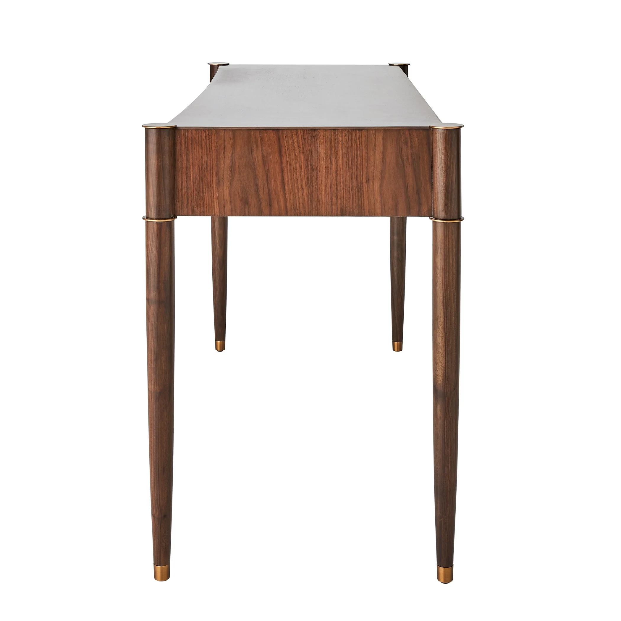 Global Views Triple Curve Desk Walnut - Image 4