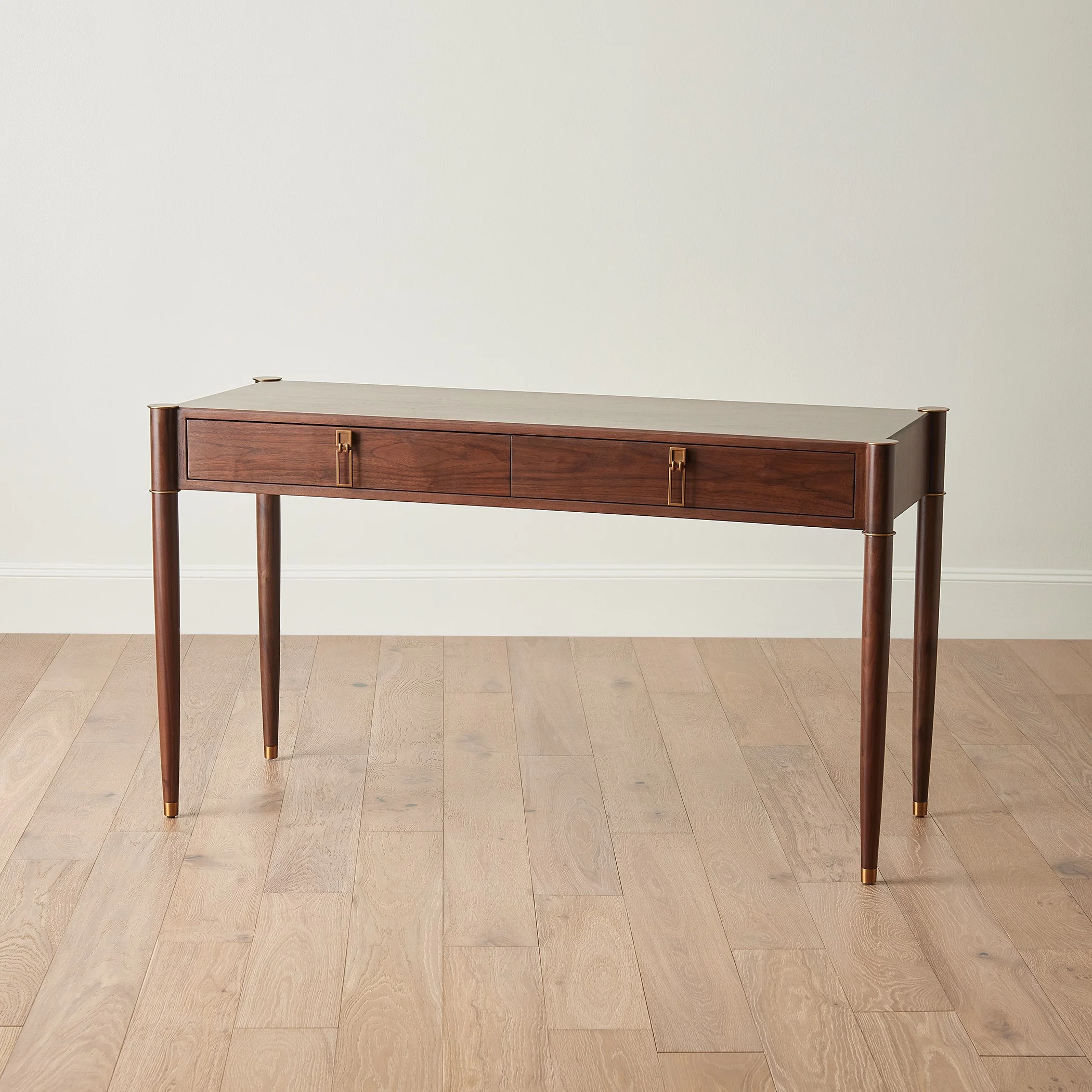 Global Views Triple Curve Desk Walnut - Image 5