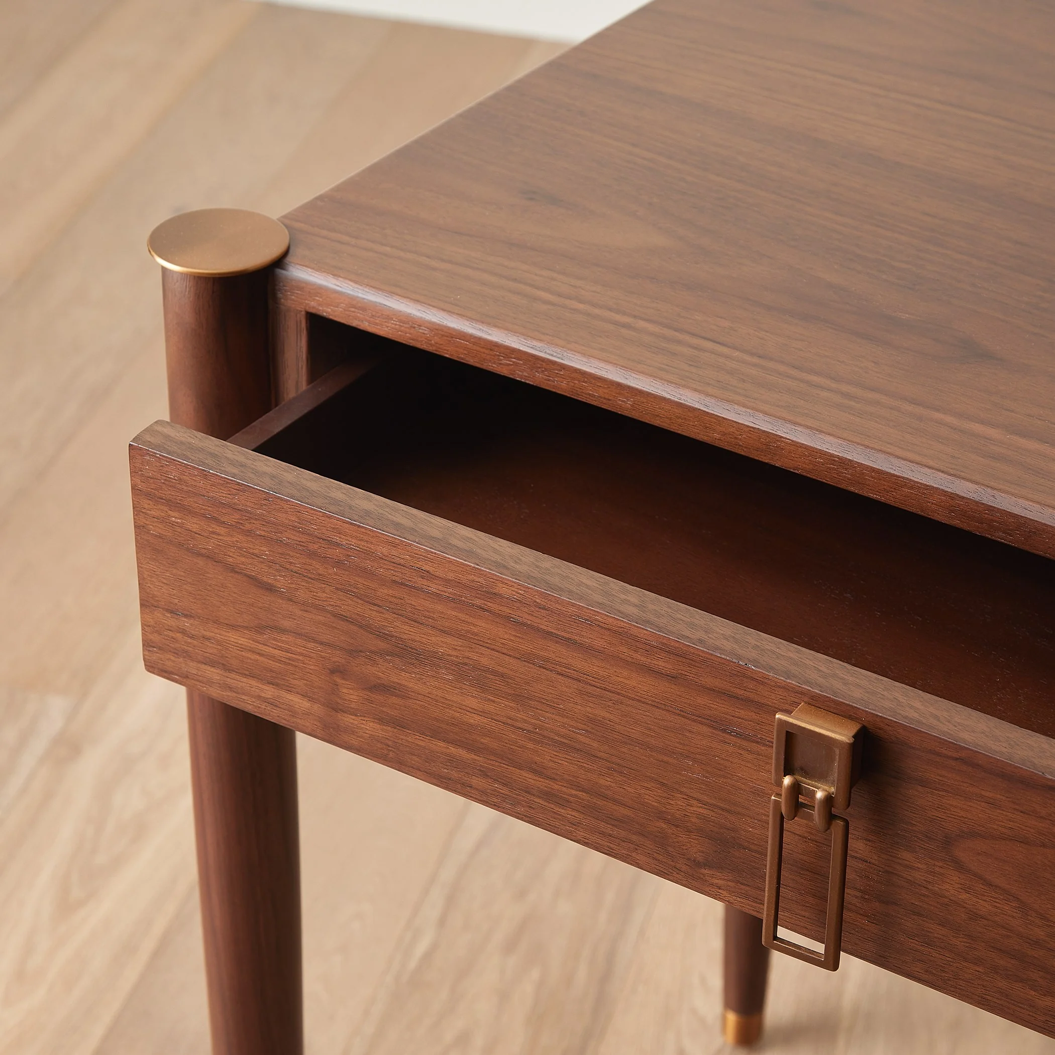 Global Views Triple Curve Desk Walnut - Image 6