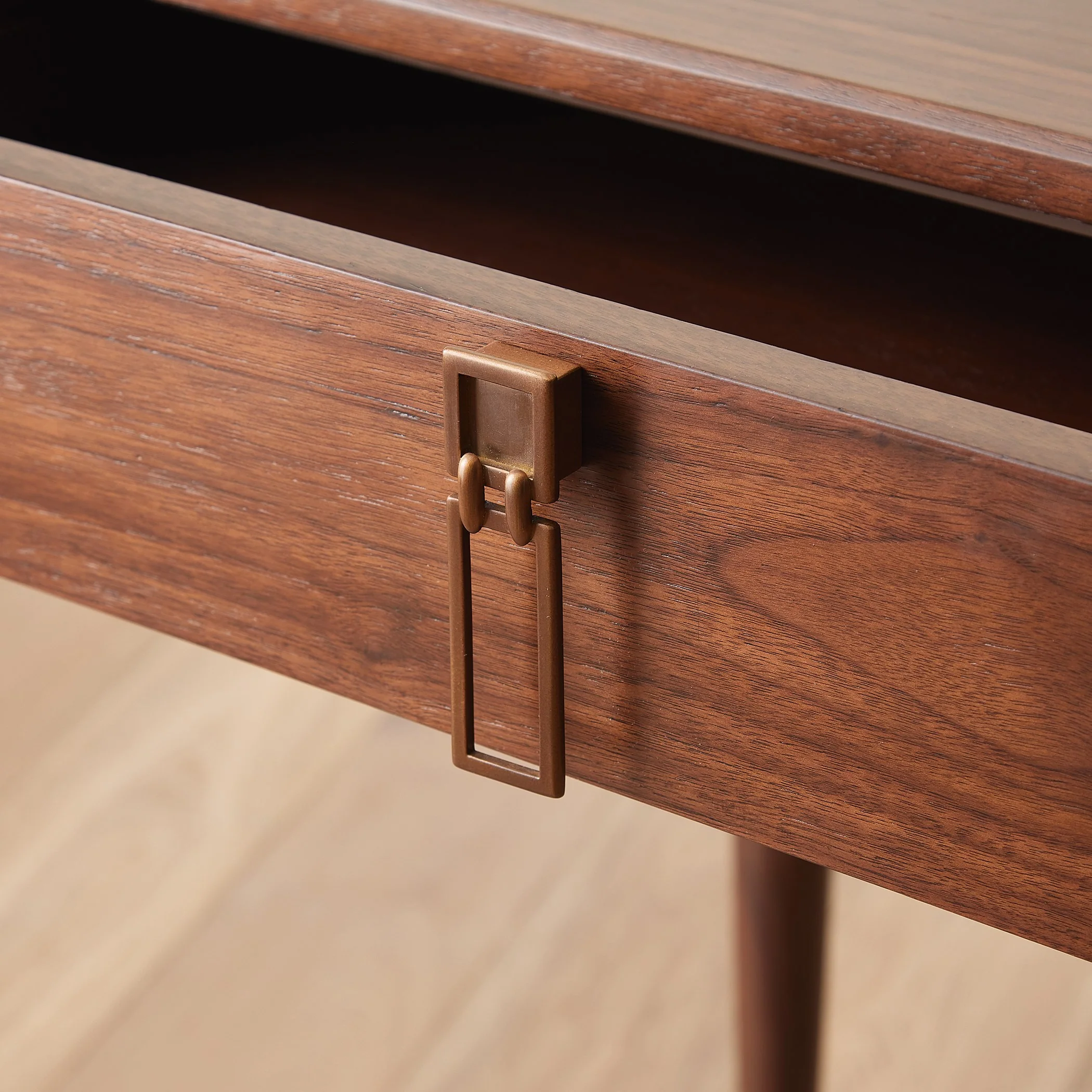 Global Views Triple Curve Desk Walnut - Image 7