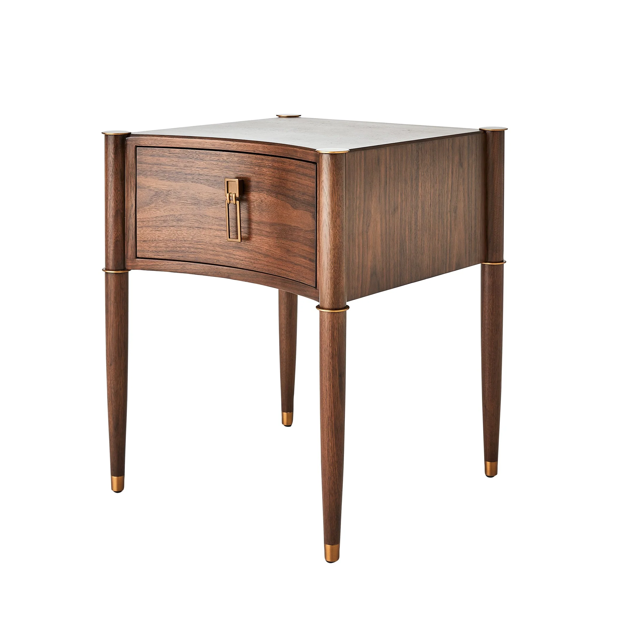Global Views Triple Curve Side Table Walnut - Image 11