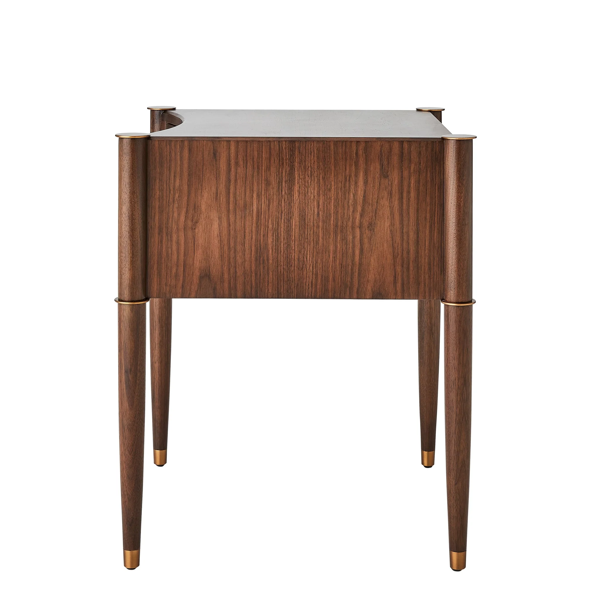Global Views Triple Curve Side Table Walnut - Image 6
