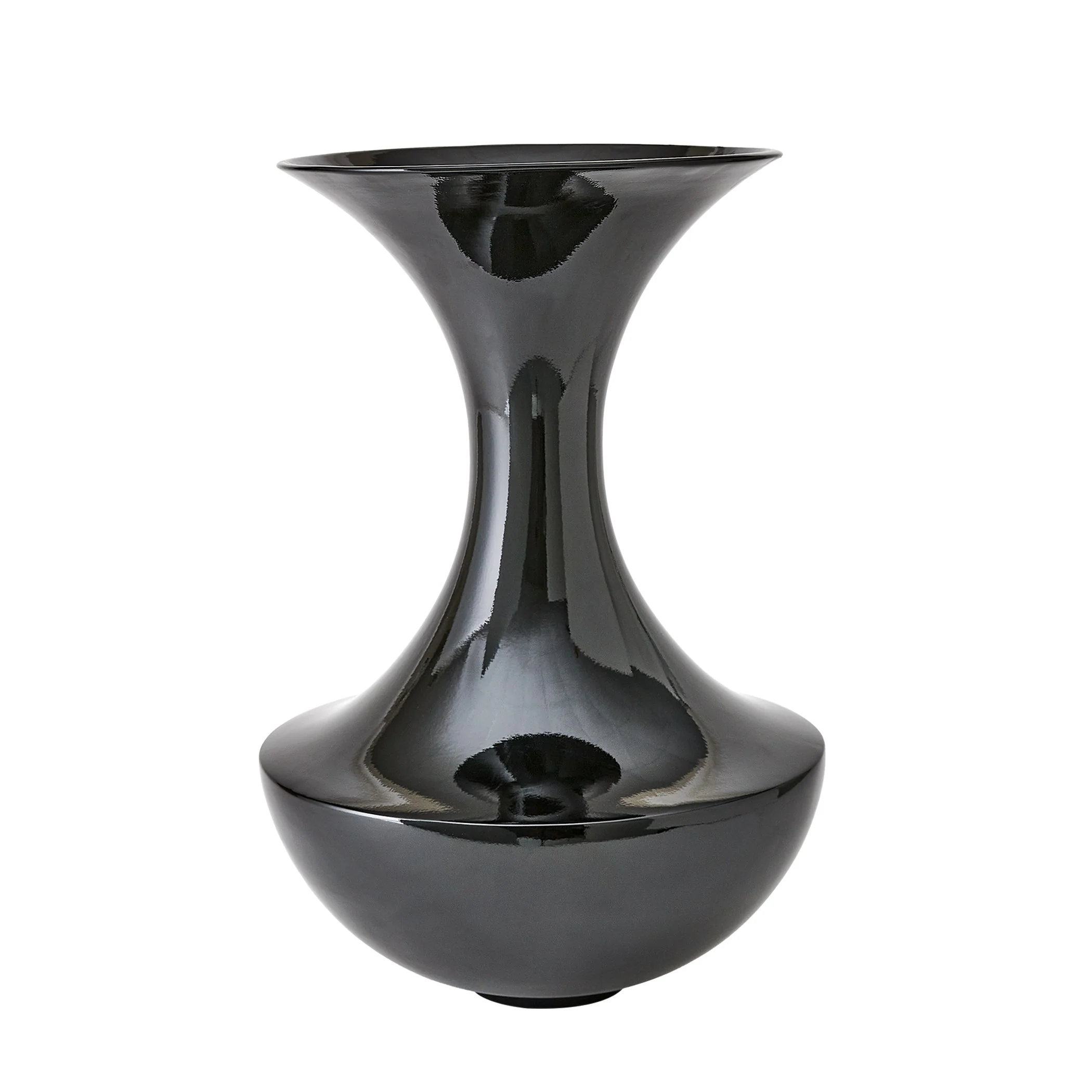 Global Views Trumpet Vase Black - Image 4