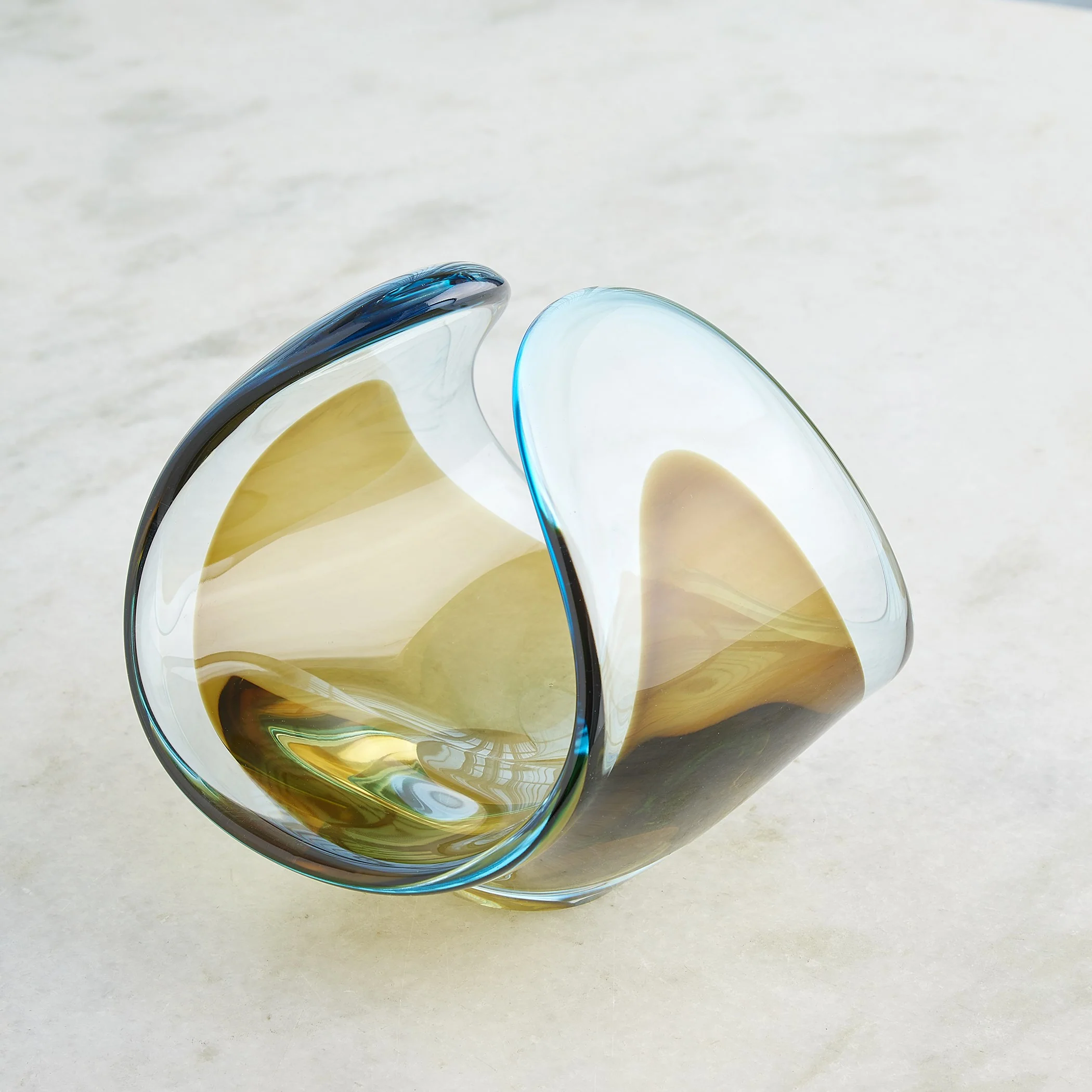 Global Views Turquoise/Beige Bowl - Image 4