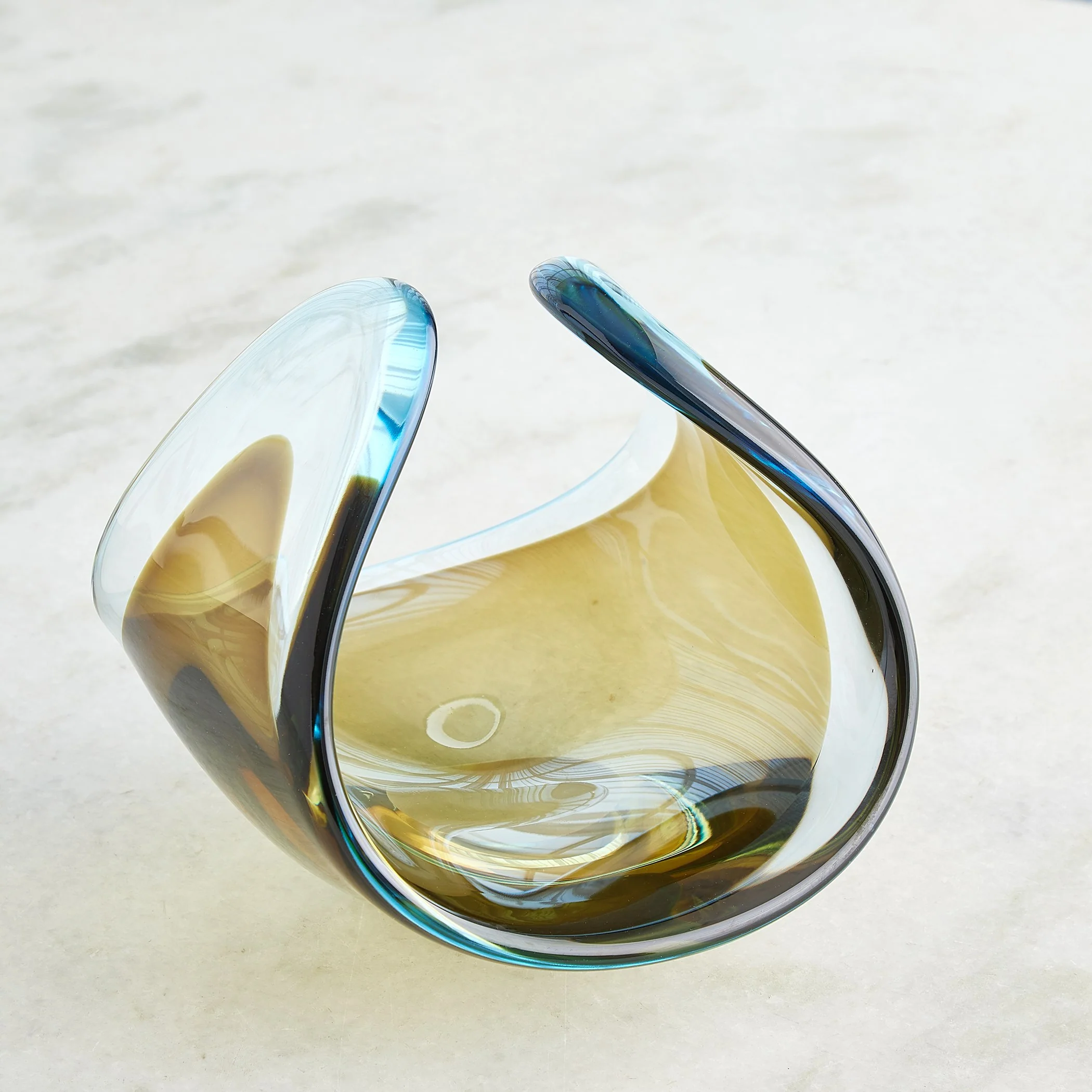 Global Views Turquoise/Beige Bowl - Image 5