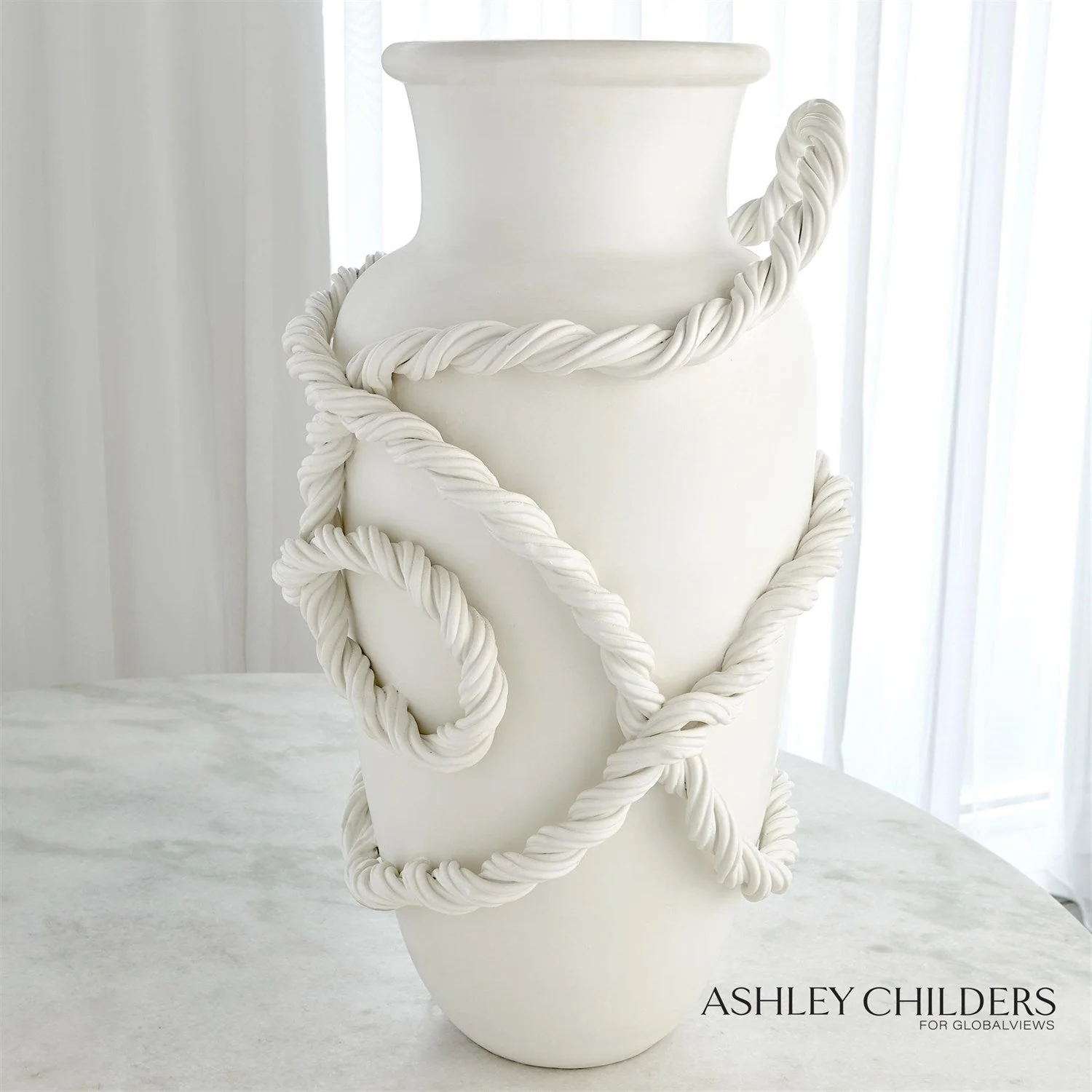 Global Views Twisted Amphora Vase by Ashley Childers - Image 3
