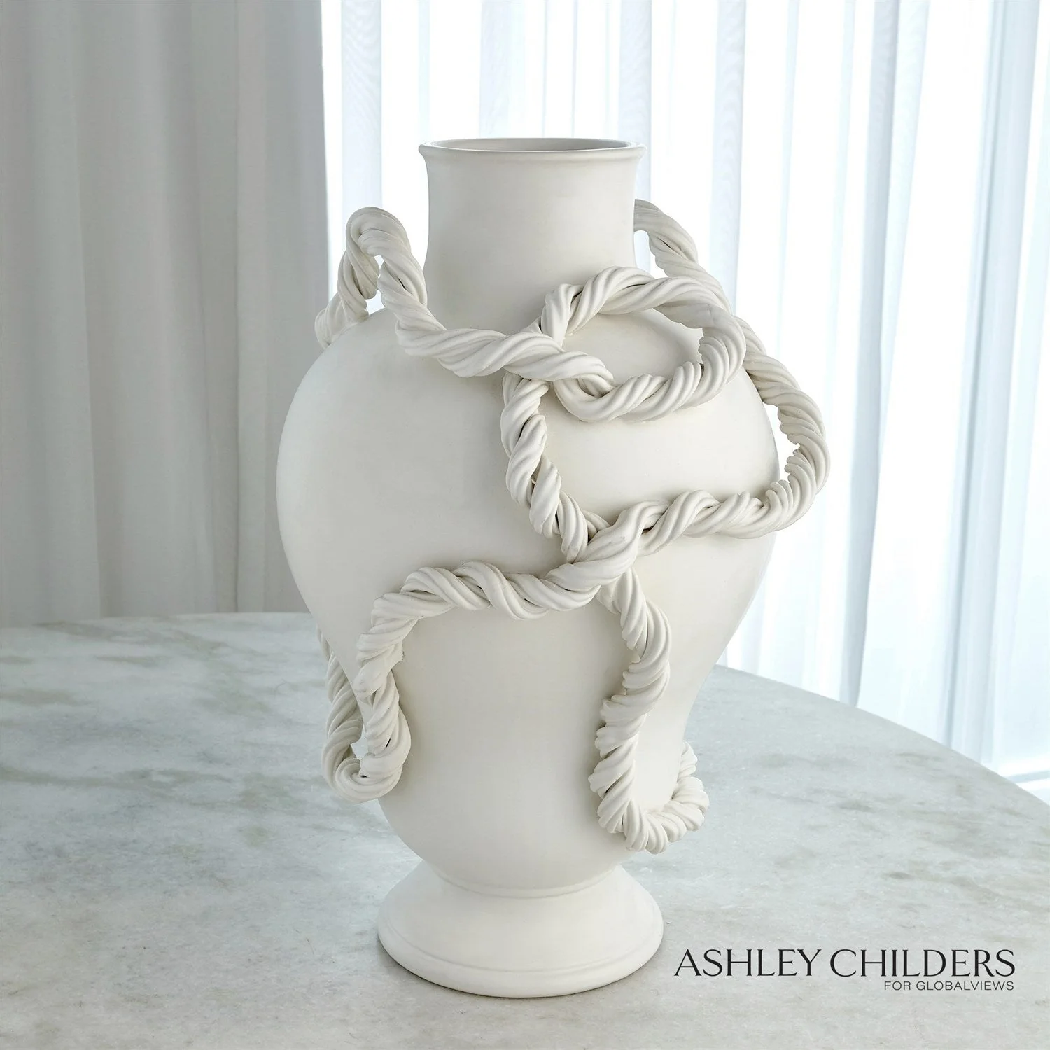 Global Views Twisted Vine Vase by Ashley Childers - Image 2