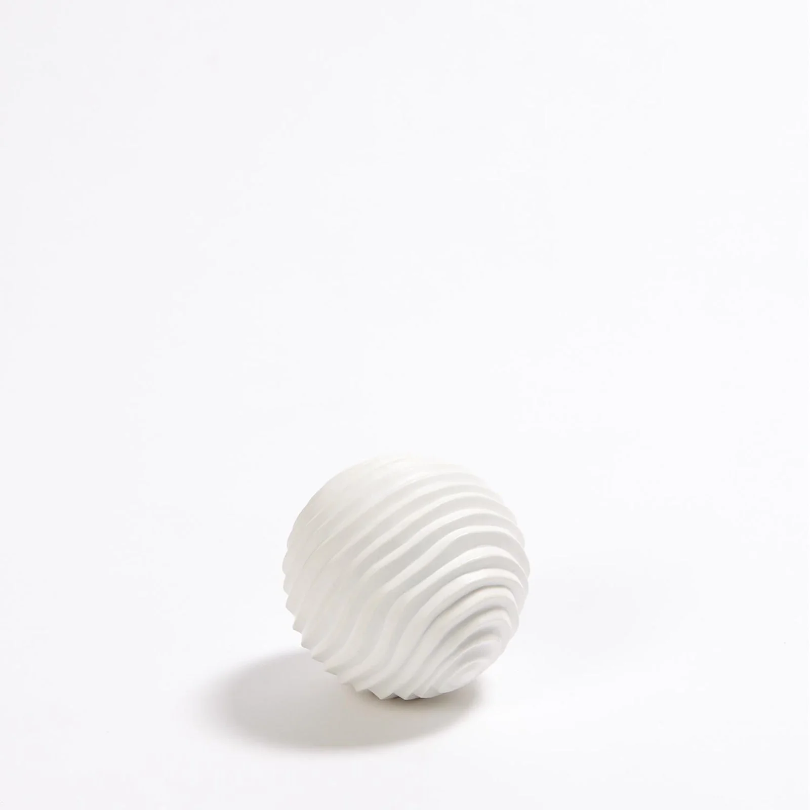 Global Views Varenne Sphere-Matte White - Image 2