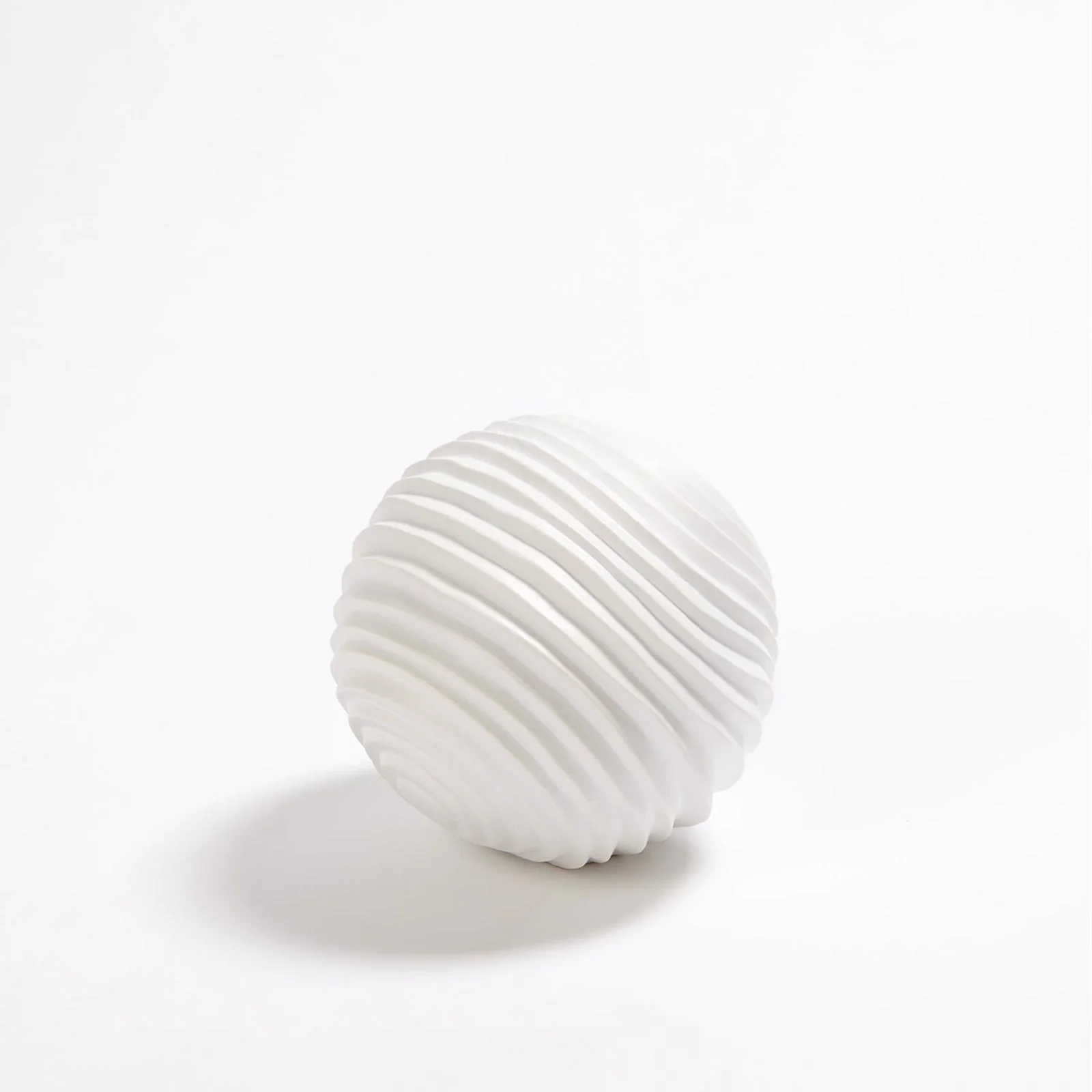 Global Views Varenne Sphere-Matte White - Image 3