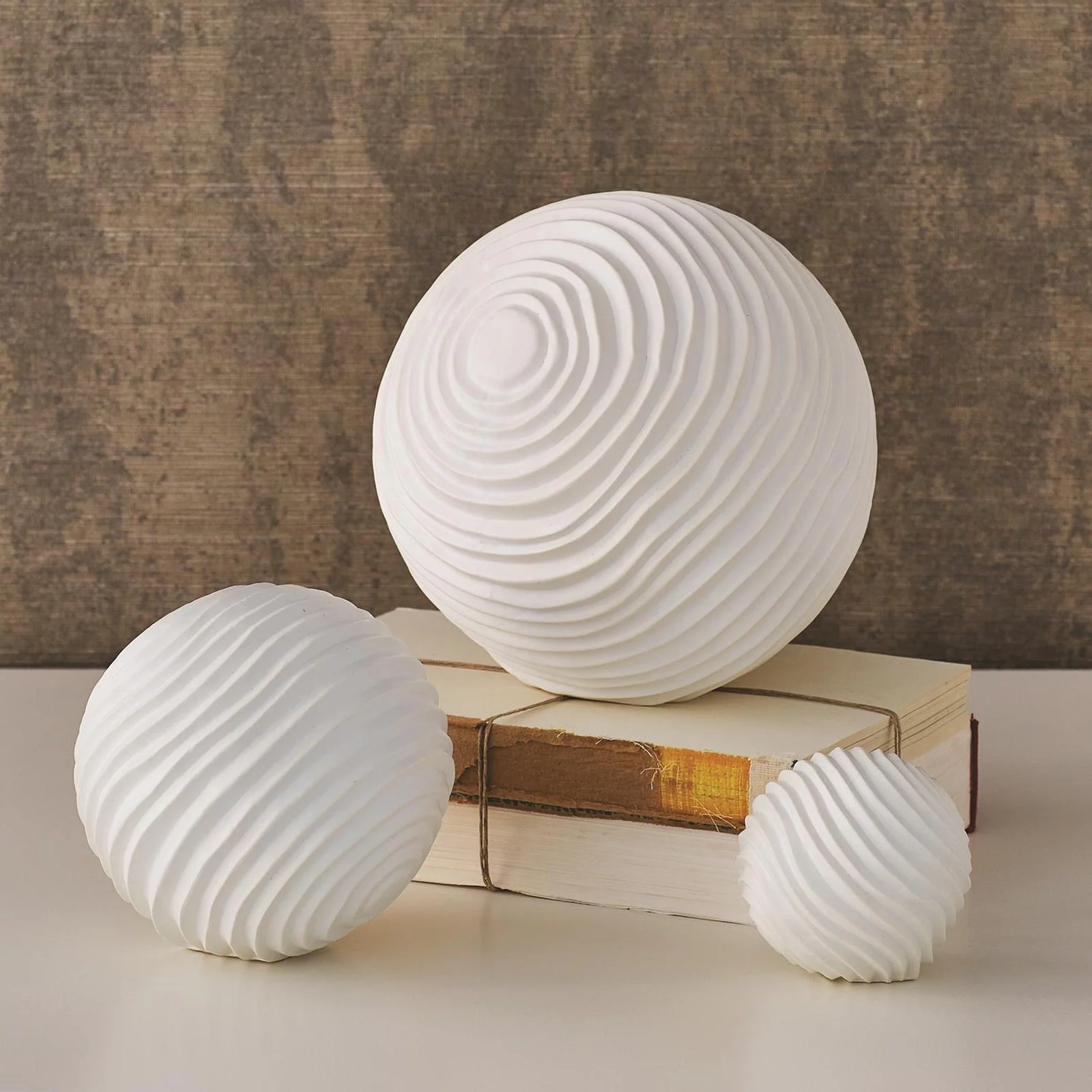 Global Views Varenne Sphere-Matte White - Image 6
