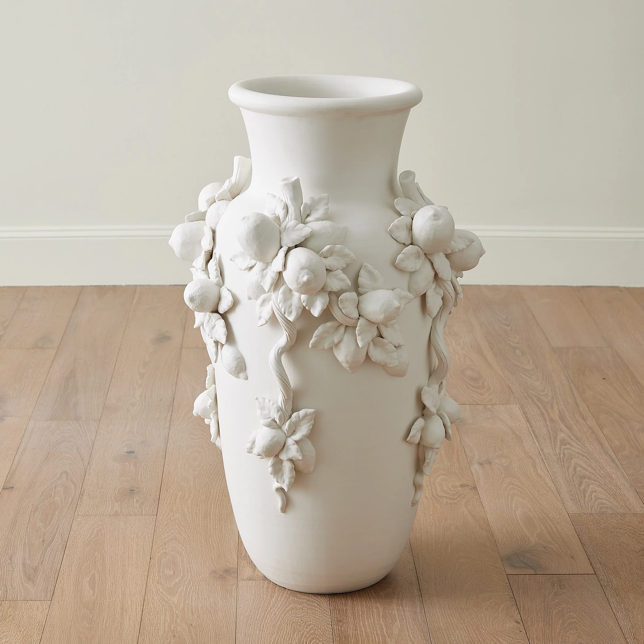 Global Views Villa Limone Urn Matte White - Image 2
