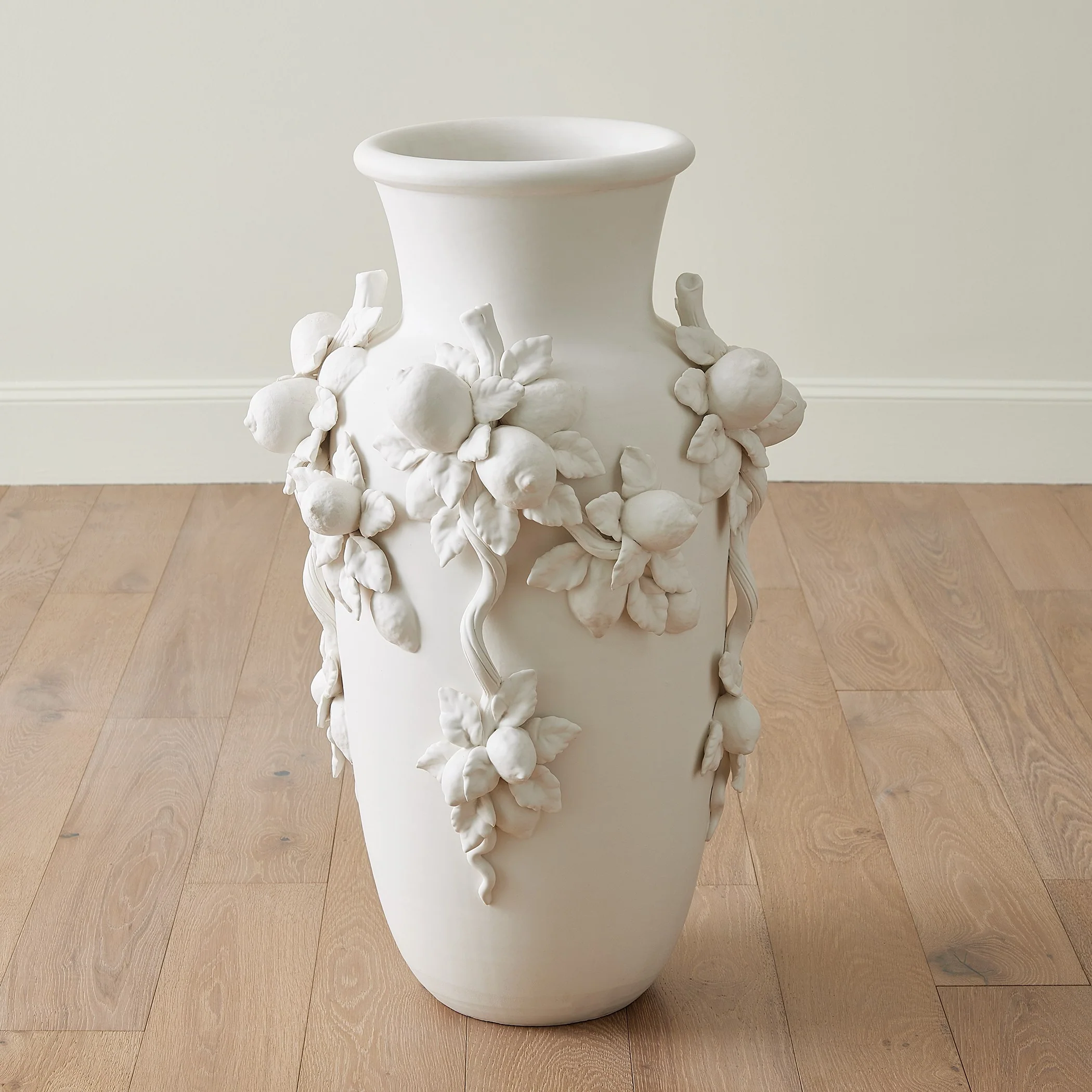 Global Views Villa Limone Urn Matte White - Image 3