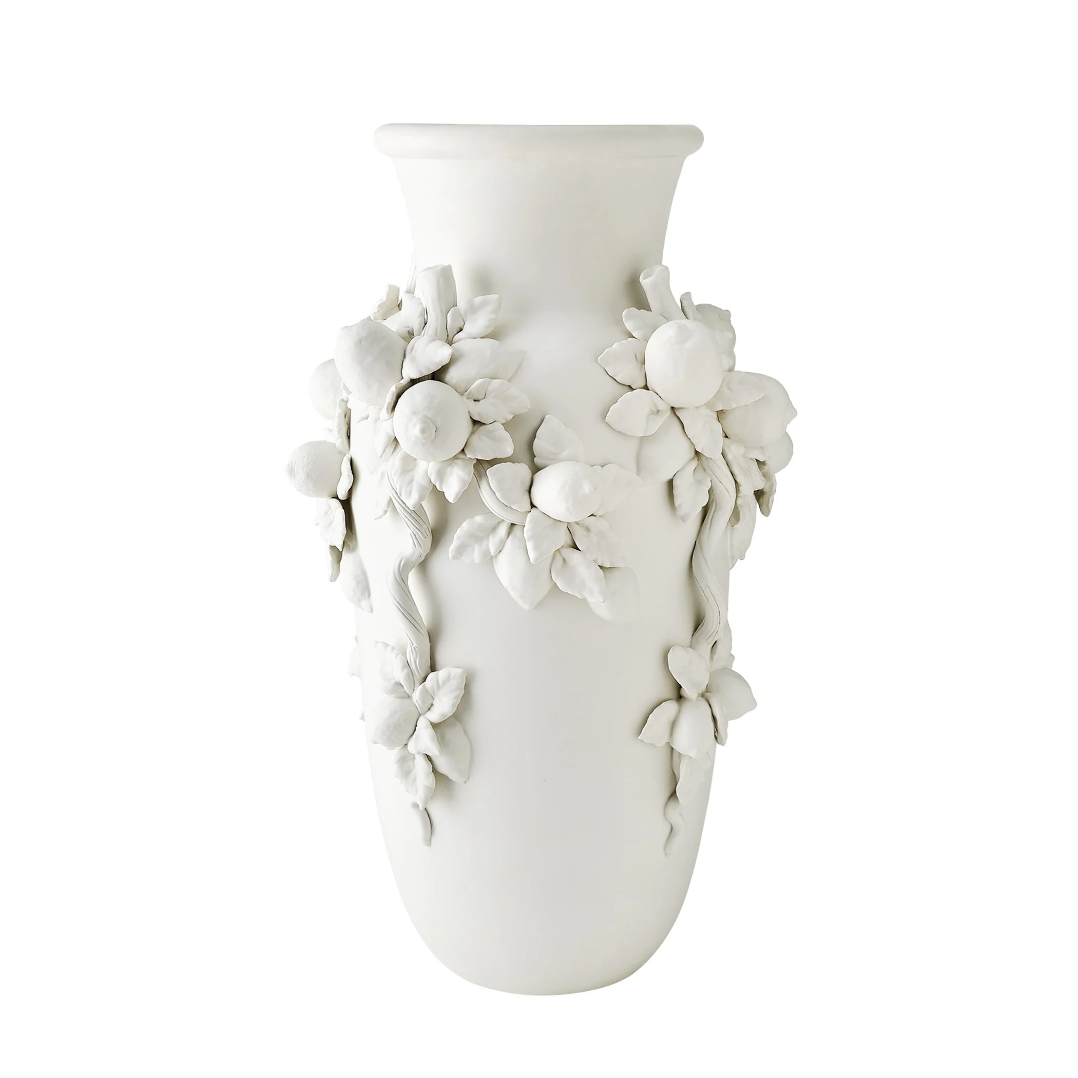 Global Views Villa Limone Urn Matte White - Image 4