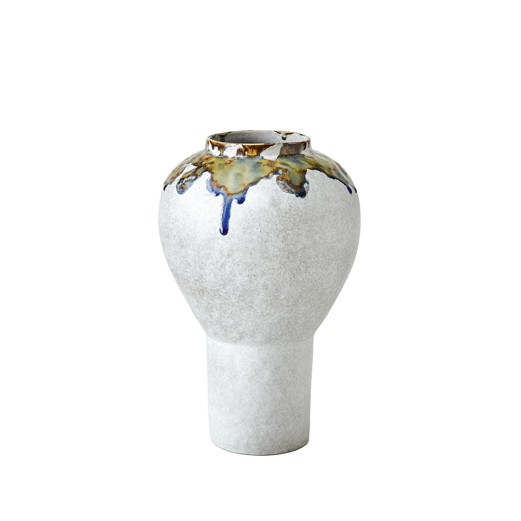Global Views Volcan Grey/Reactive Green Vases - Image 8