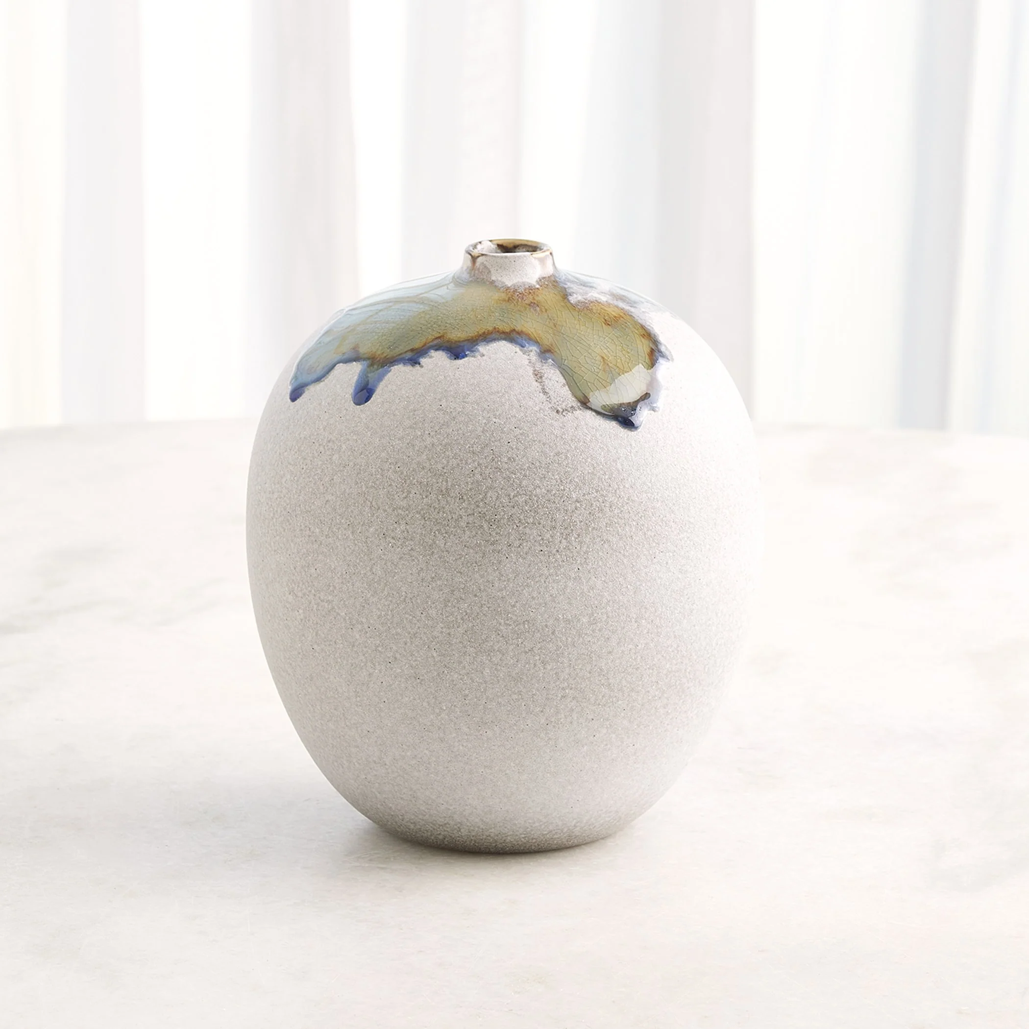 Global Views Volcan Grey/Reactive Green Vases and Jars - Image 10