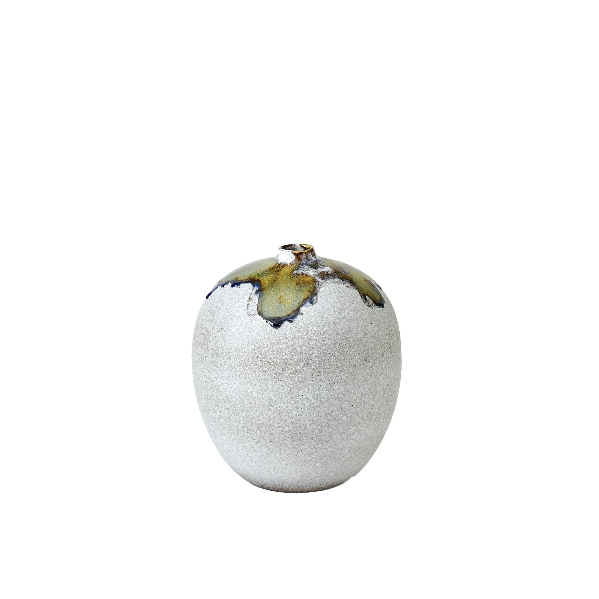 Global Views Volcan Grey/Reactive Green Vases and Jars - Image 11
