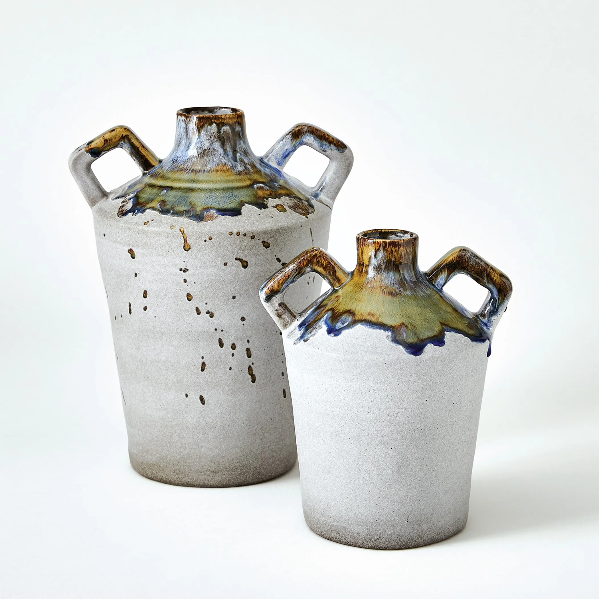 Global Views Volcan Grey/Reactive Green Vases and Jars - Image 13