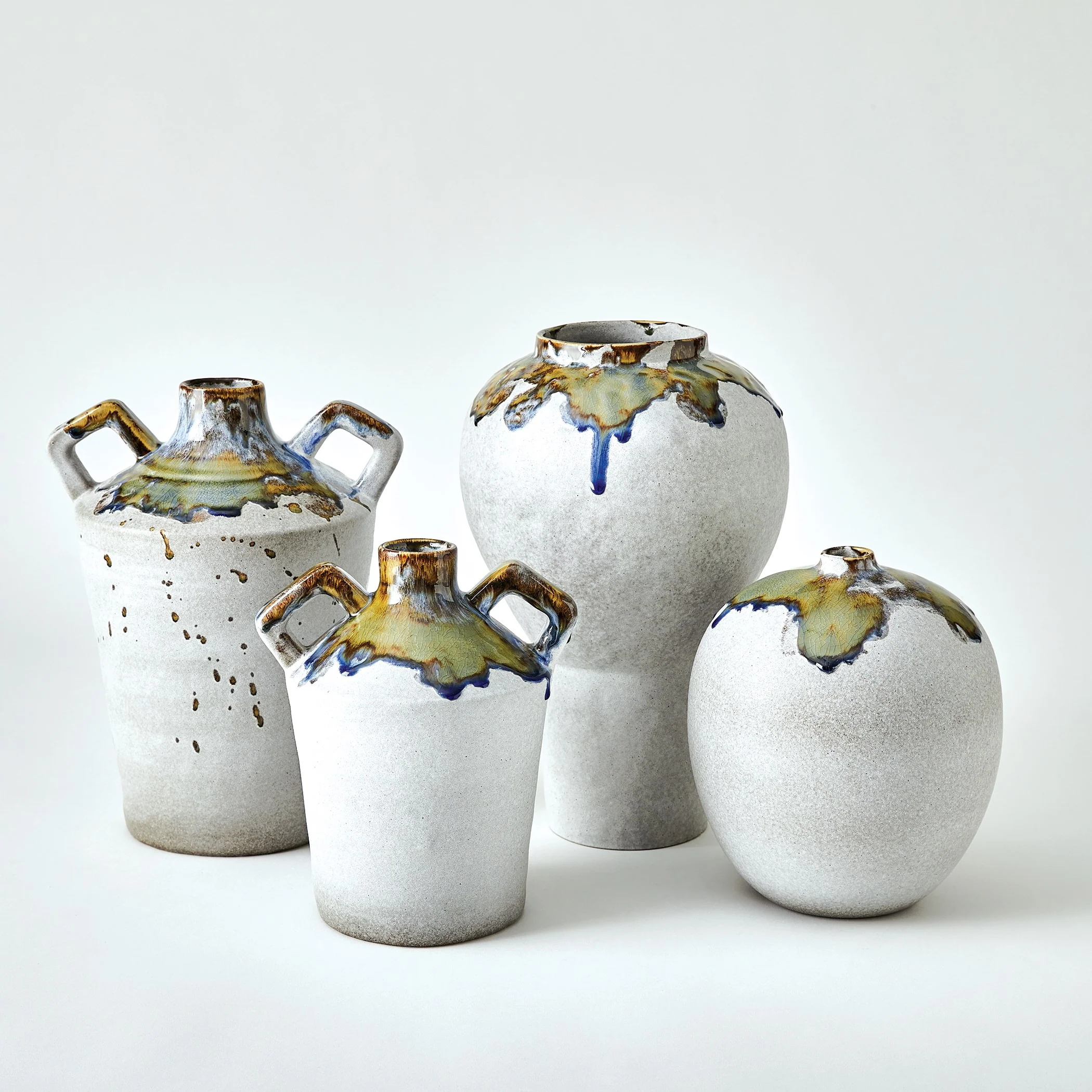Global Views Volcan Grey/Reactive Green Vases and Jars - Image 3